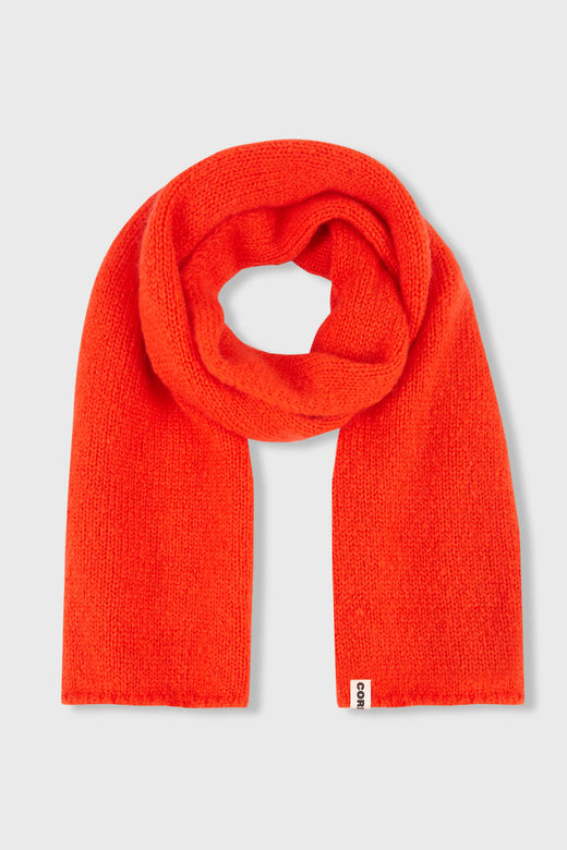 mohair scarf | tangerine