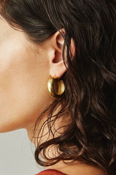 cusp hoops | brass