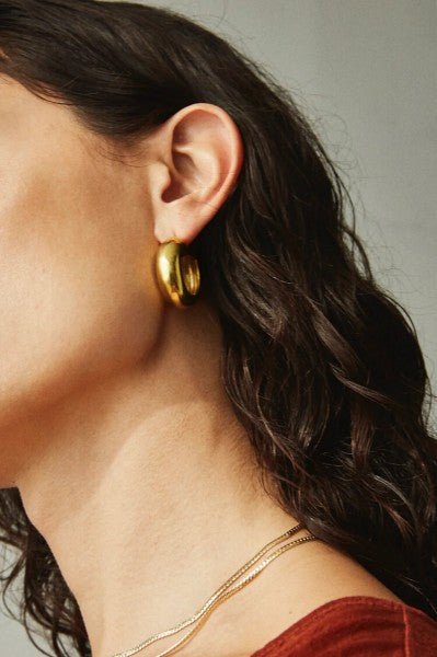 cusp hoops | brass