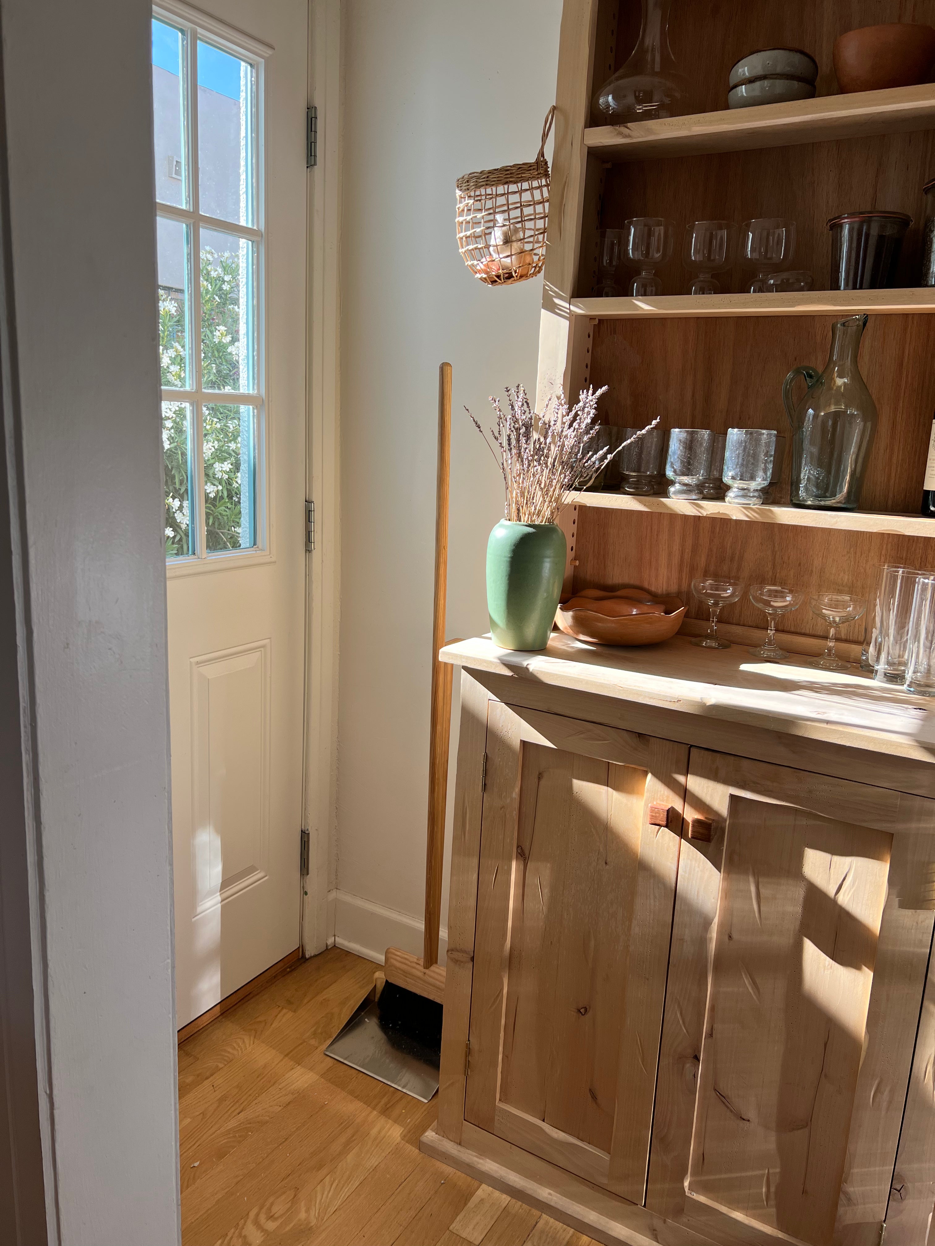 standing broom and dustpan set