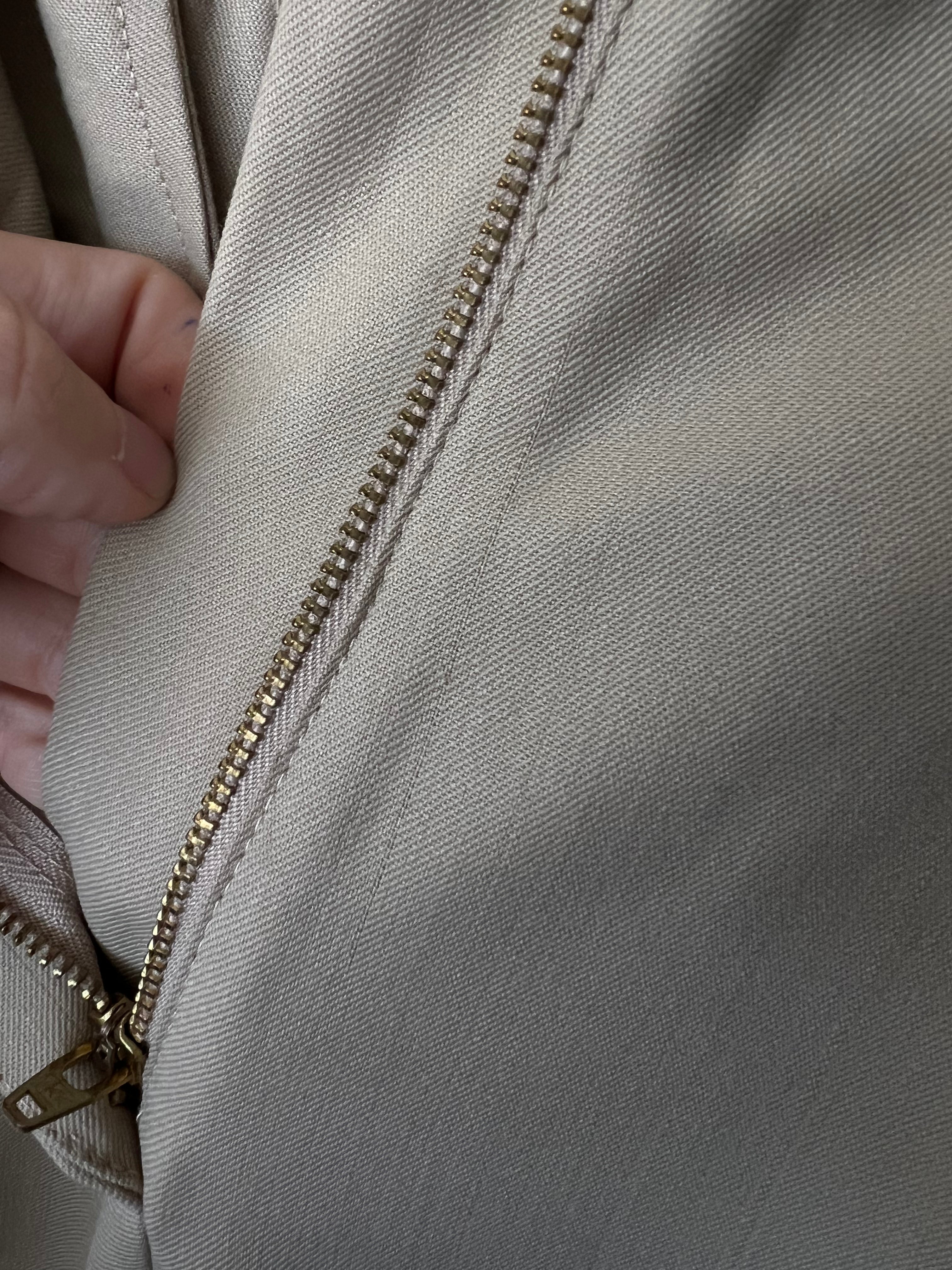 tailoring masculine pants | beige