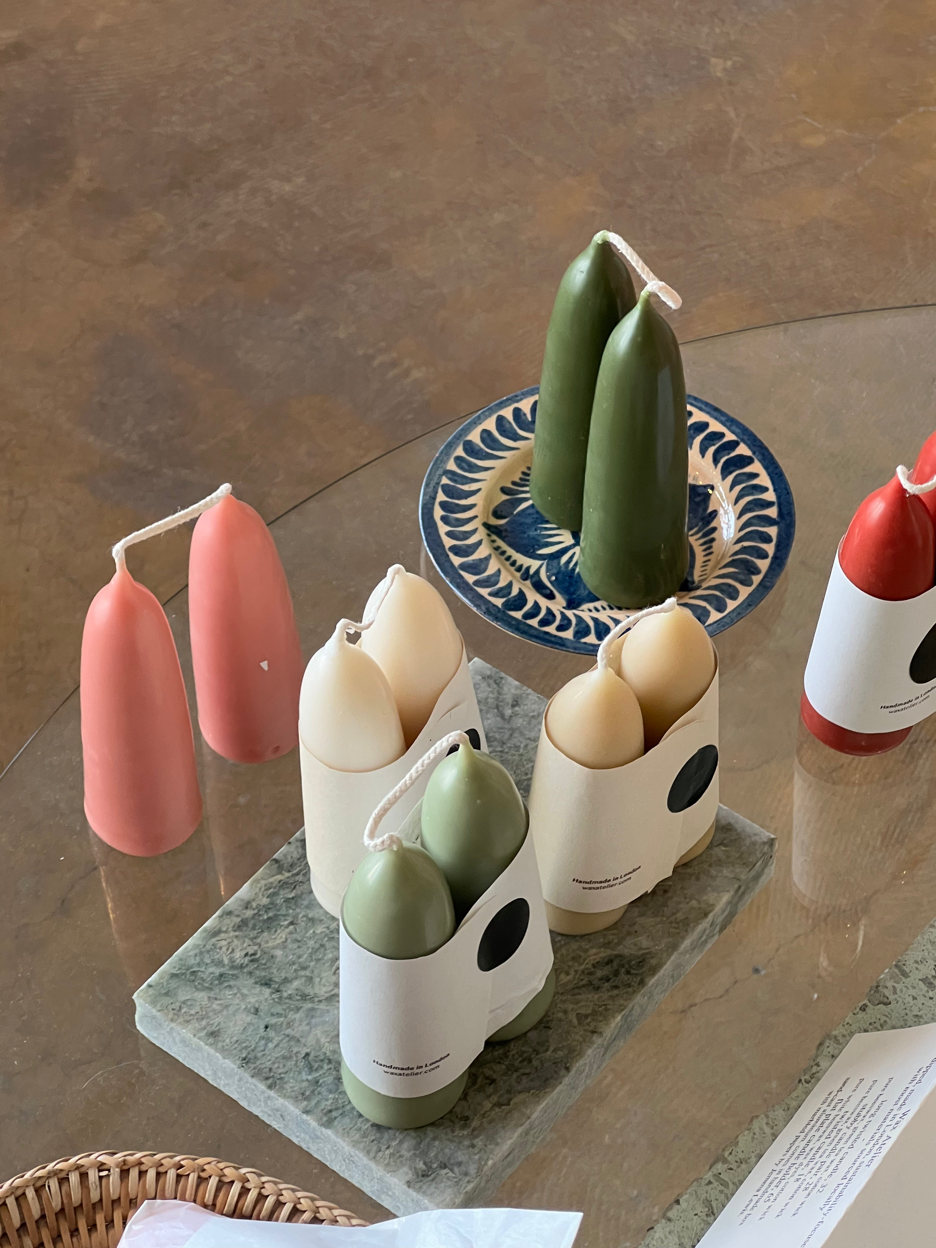 stubby candle pair | multiple colors