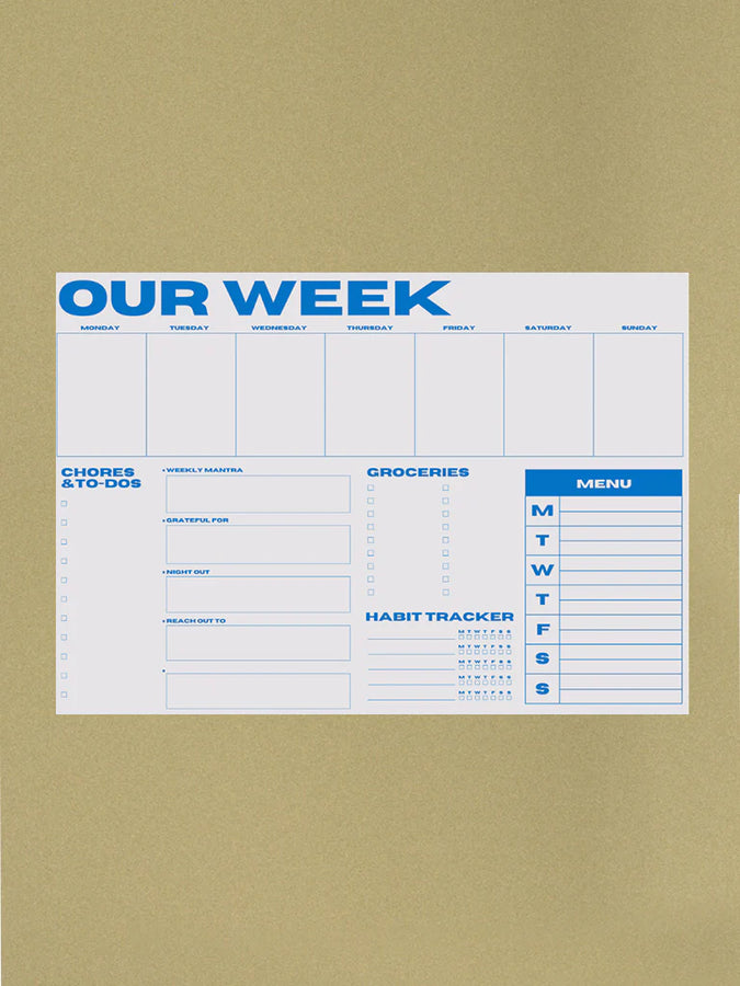 our week pad | multiple colors