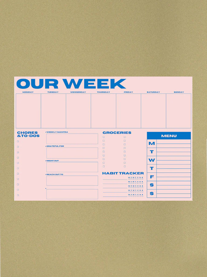 our week pad | multiple colors