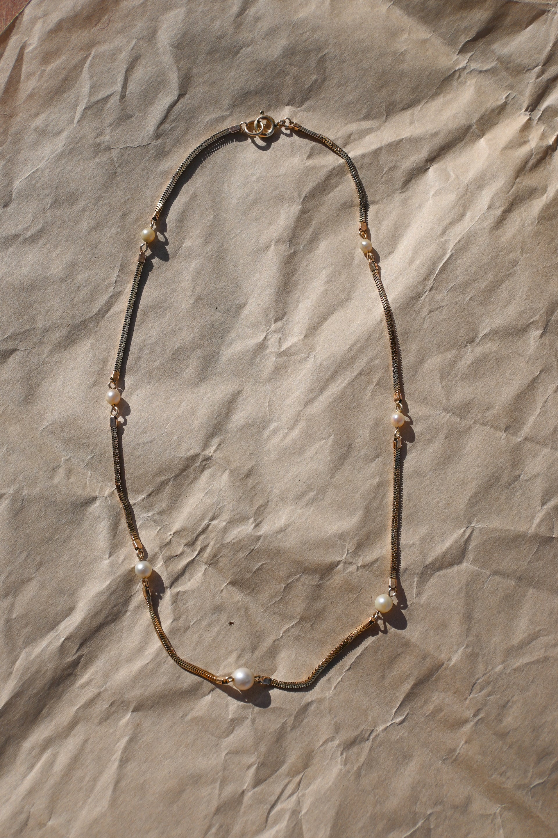 pearl chain necklace
