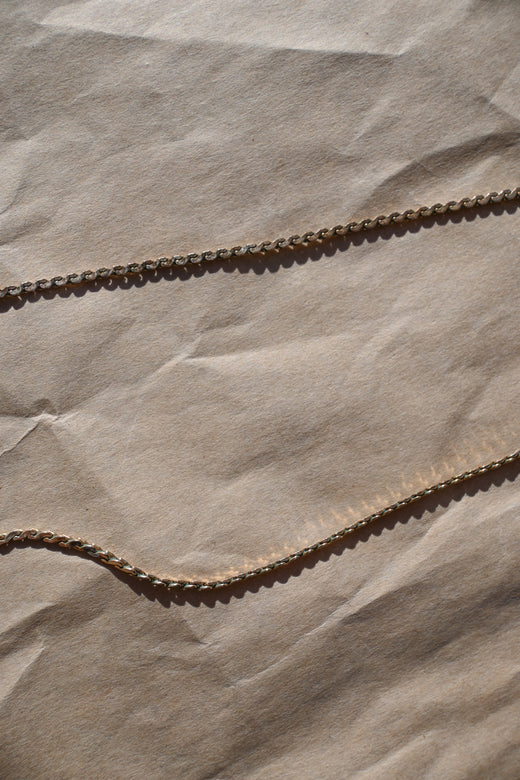 pressed snake chain necklace