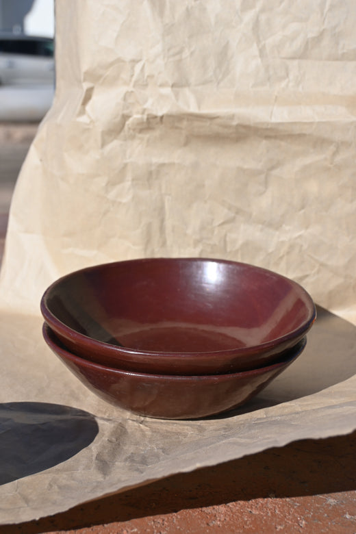 terracotta glazed bowl