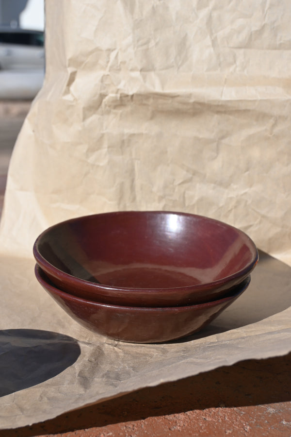 terracotta glazed bowl