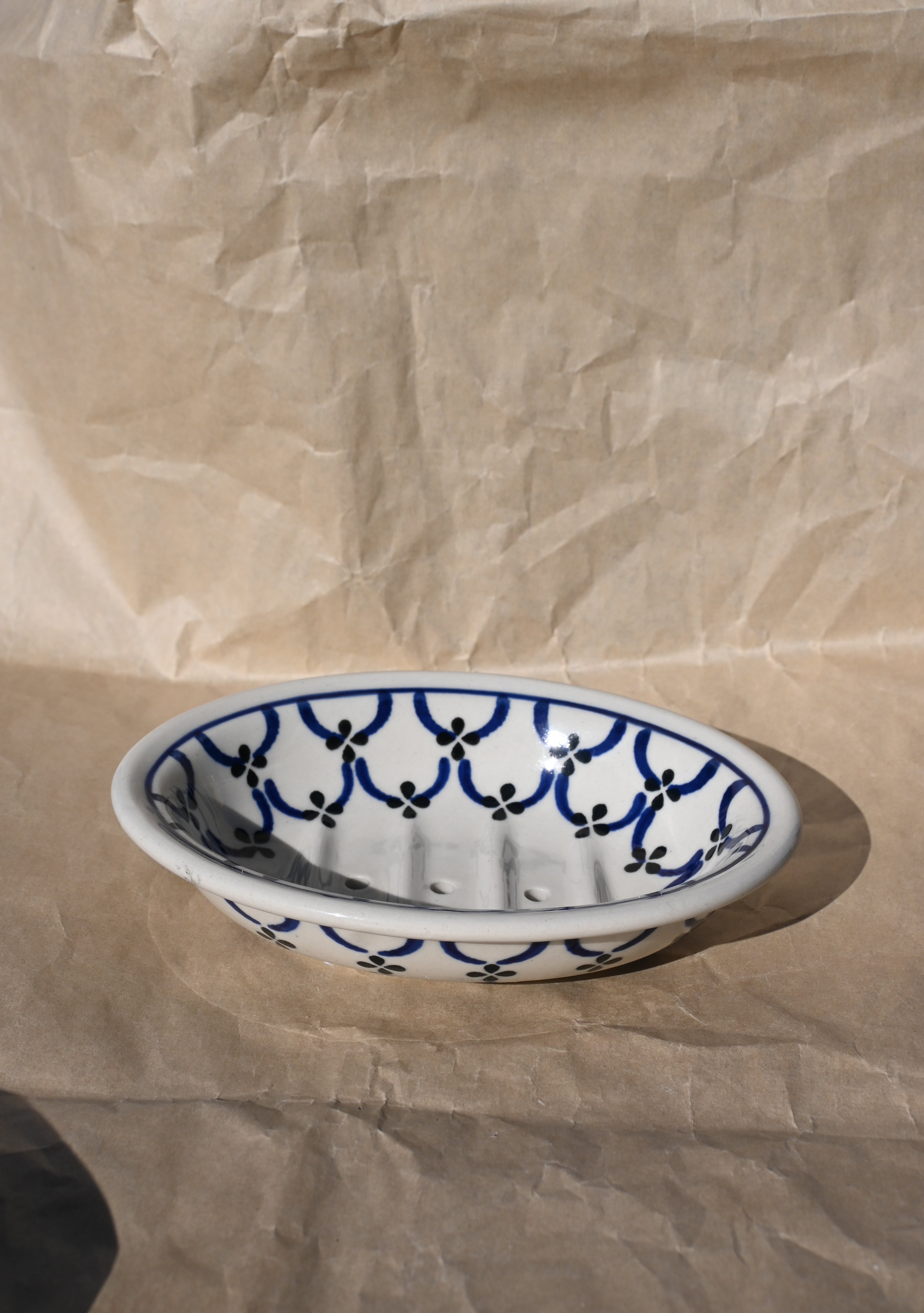 hand painted soap dish