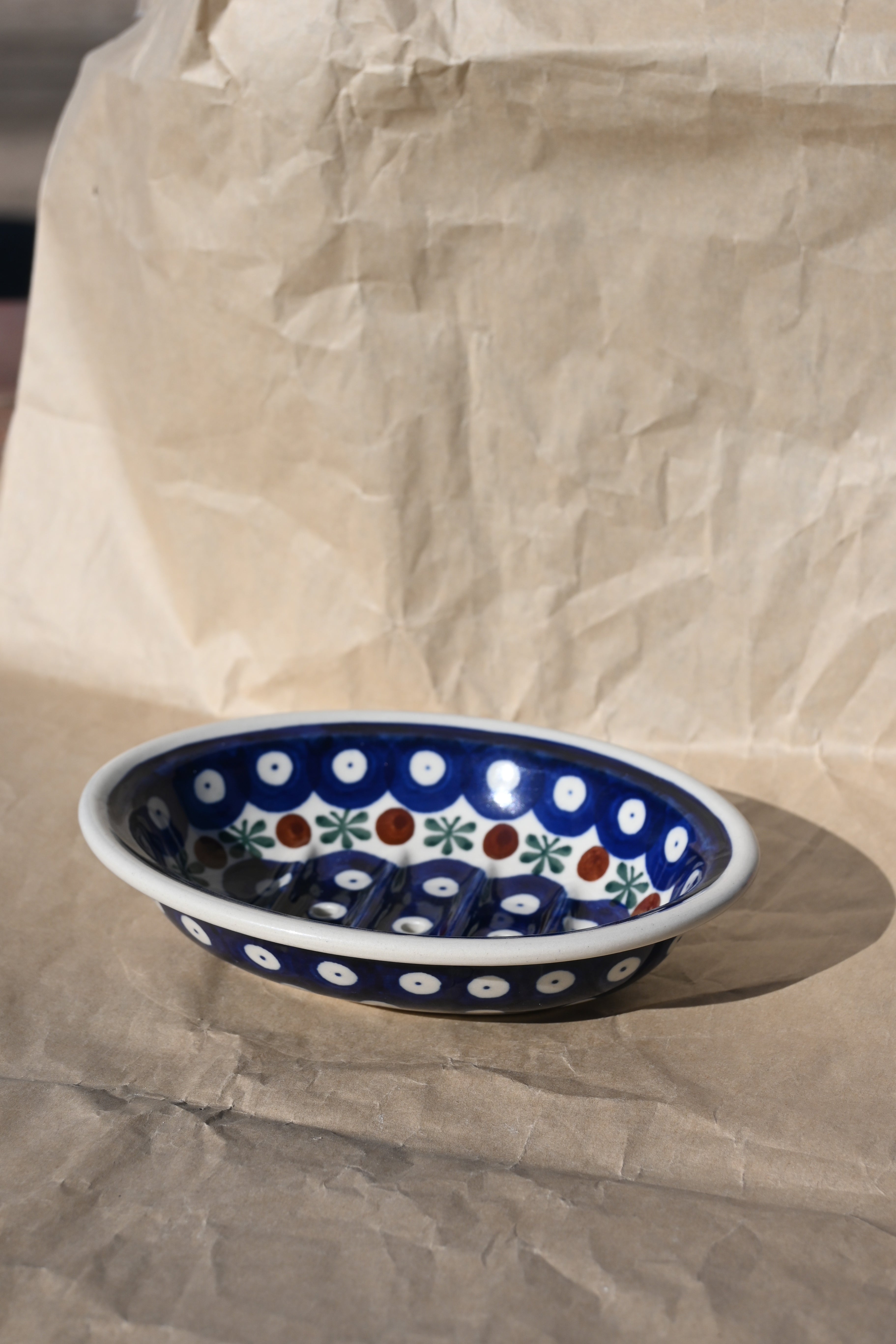 hand painted soap dish