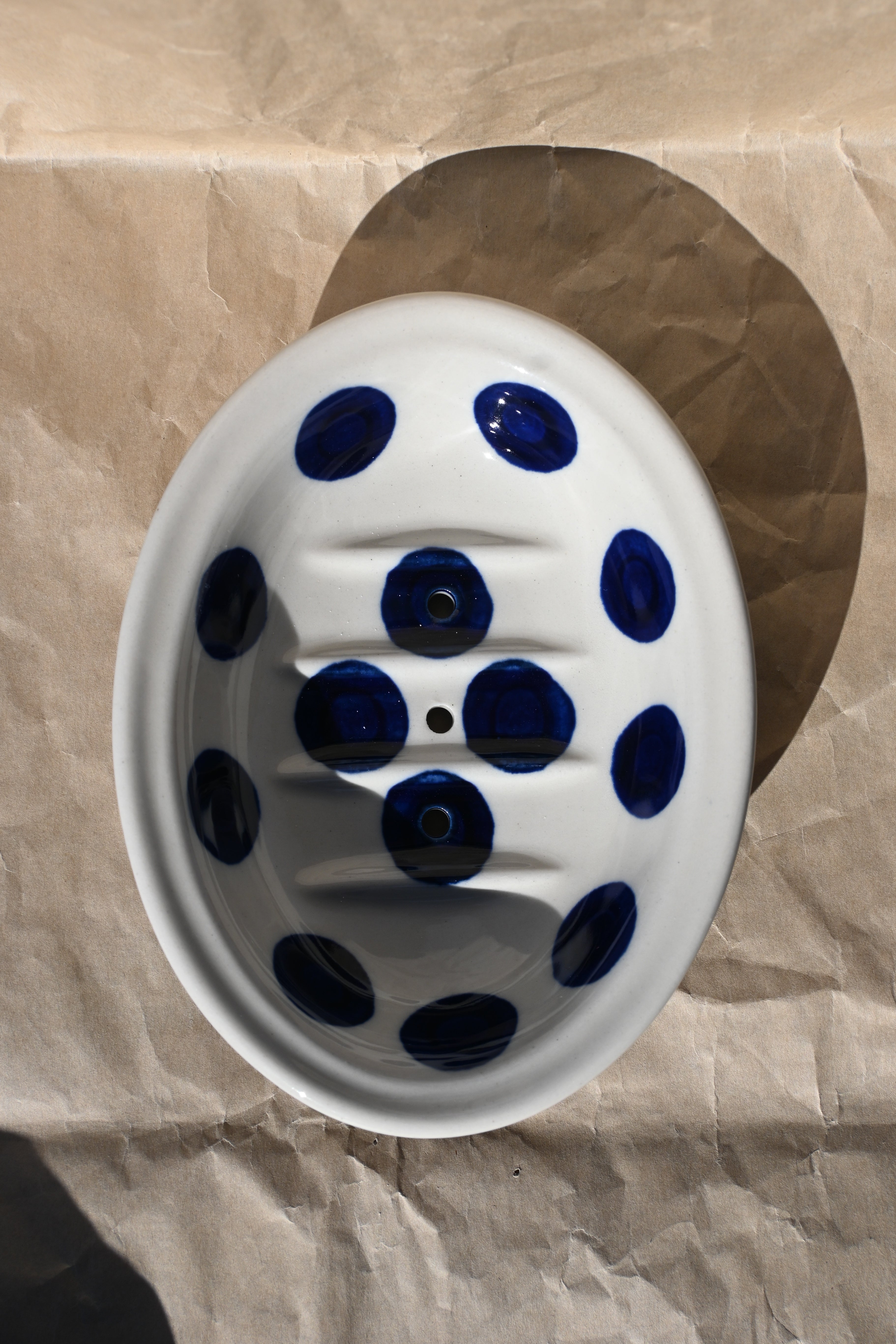 hand painted soap dish