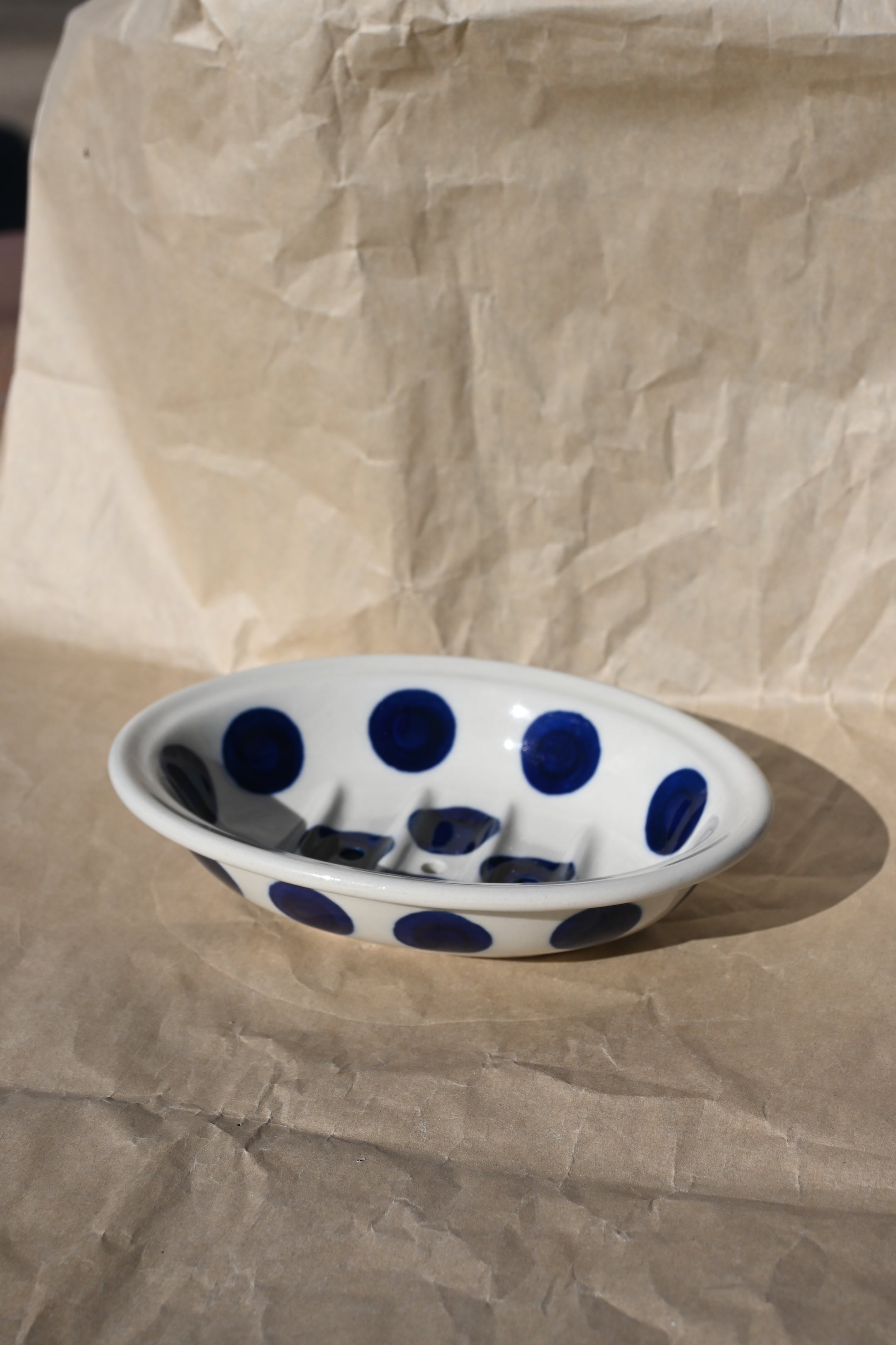 hand painted soap dish