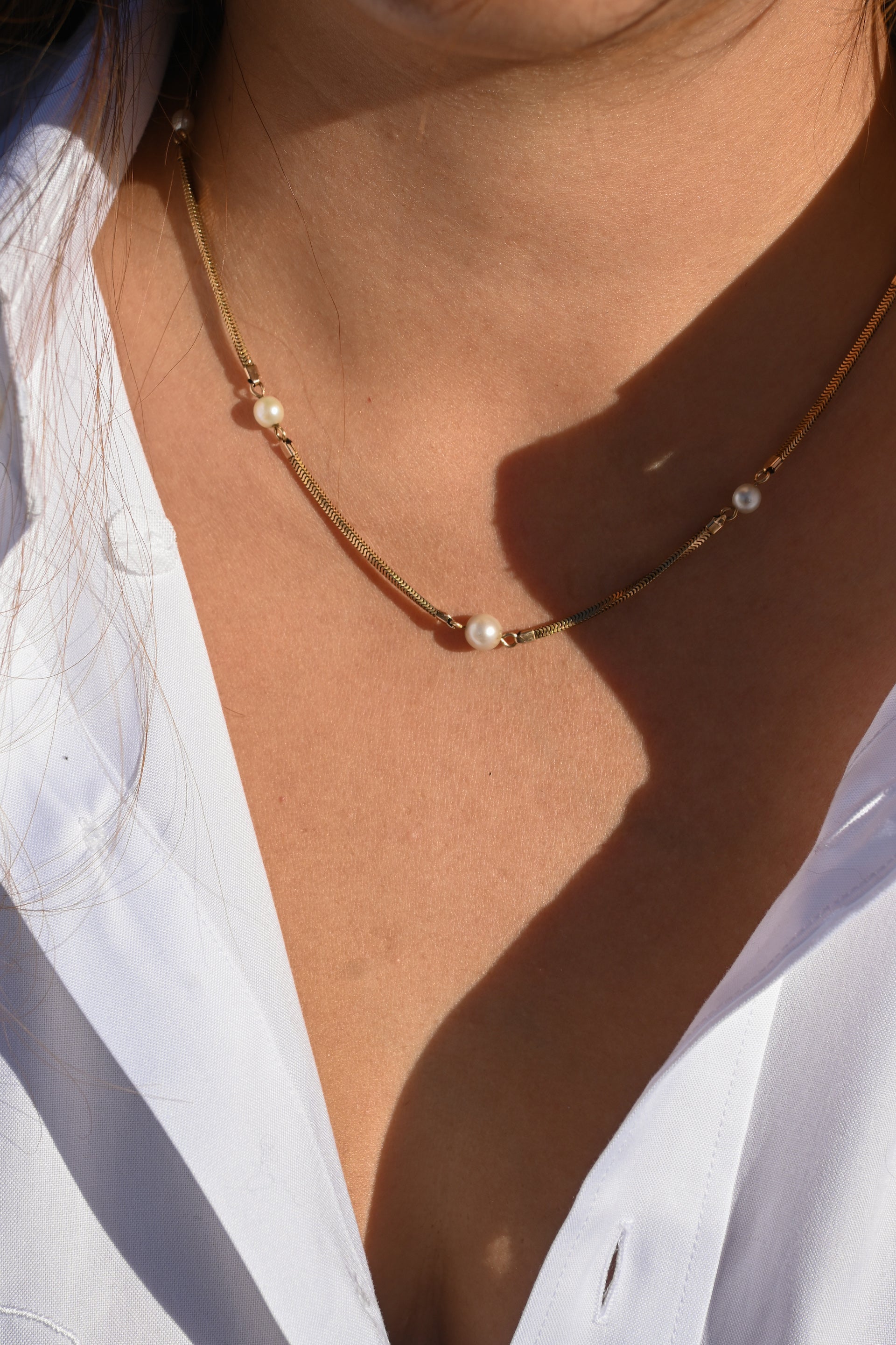 pearl chain necklace