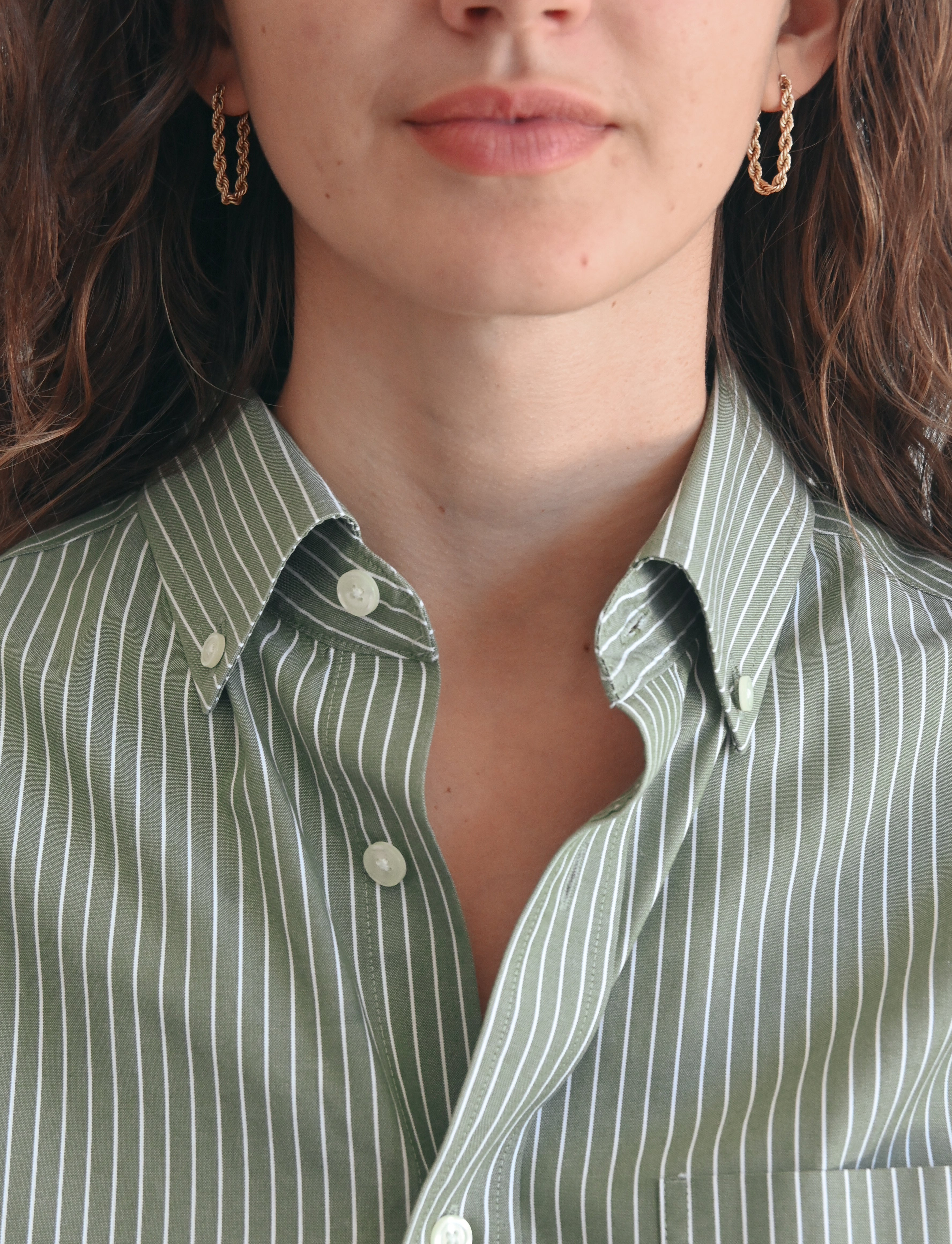 vintage rope chain hoops