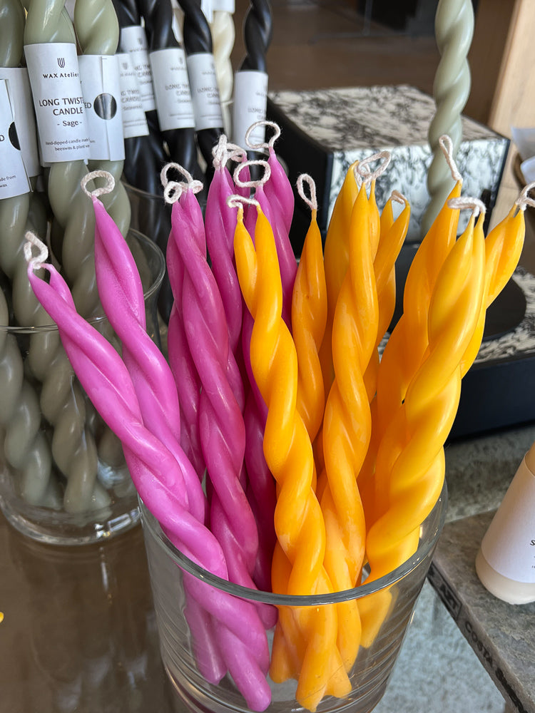 twisted candle | multiple colors