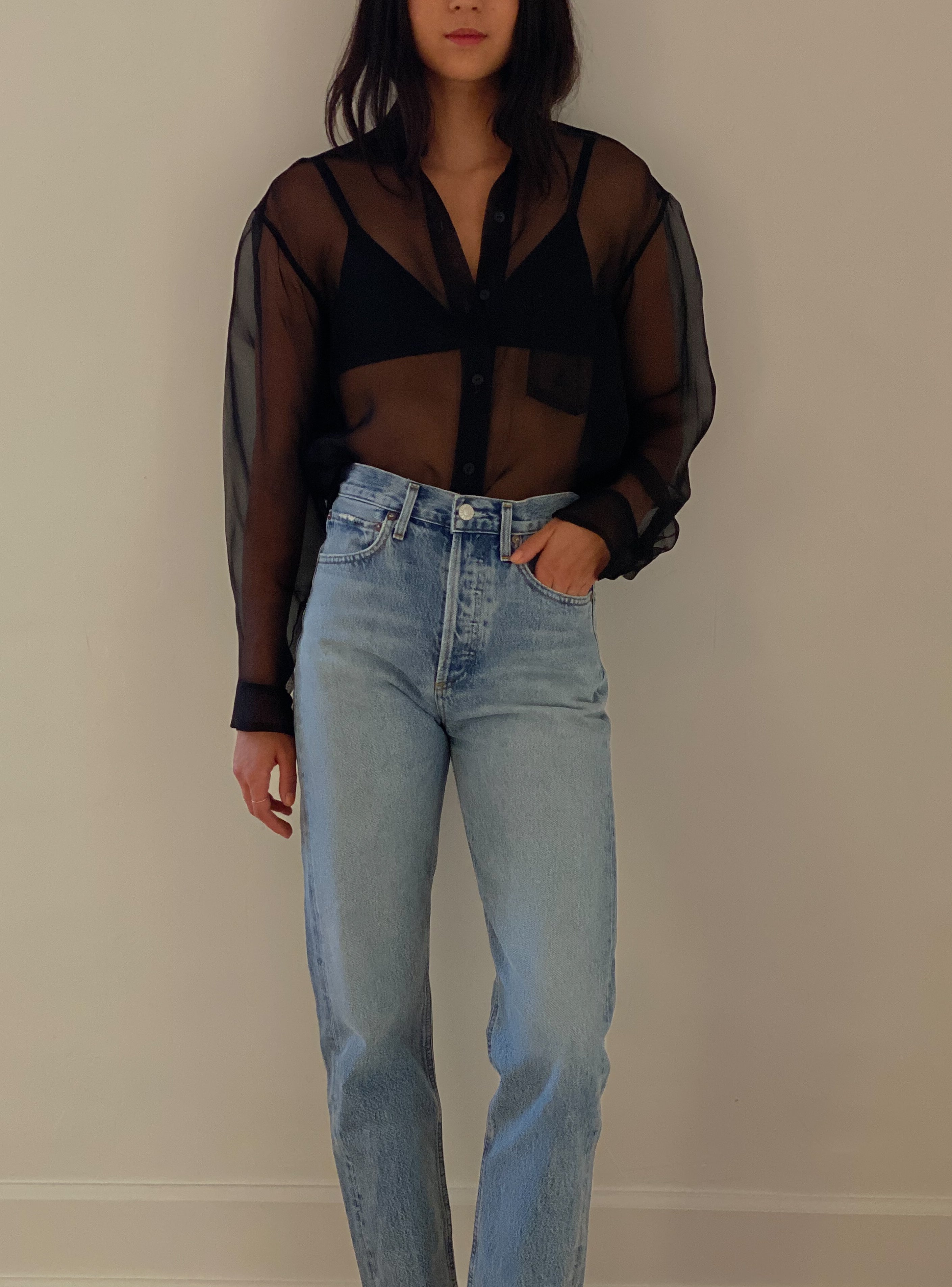 organza classic shirt