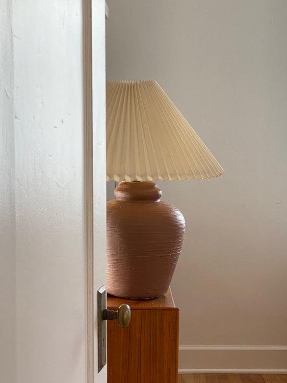 vintage lamp | terracotta