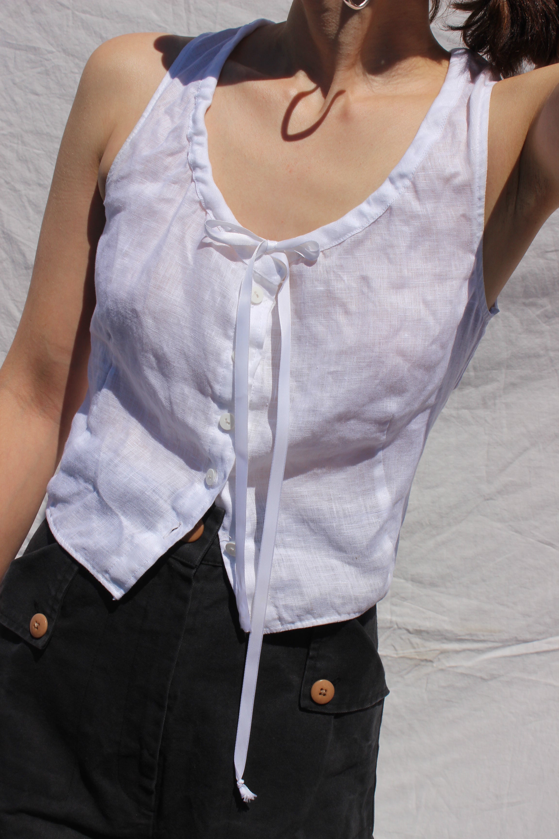 tie neck camisole