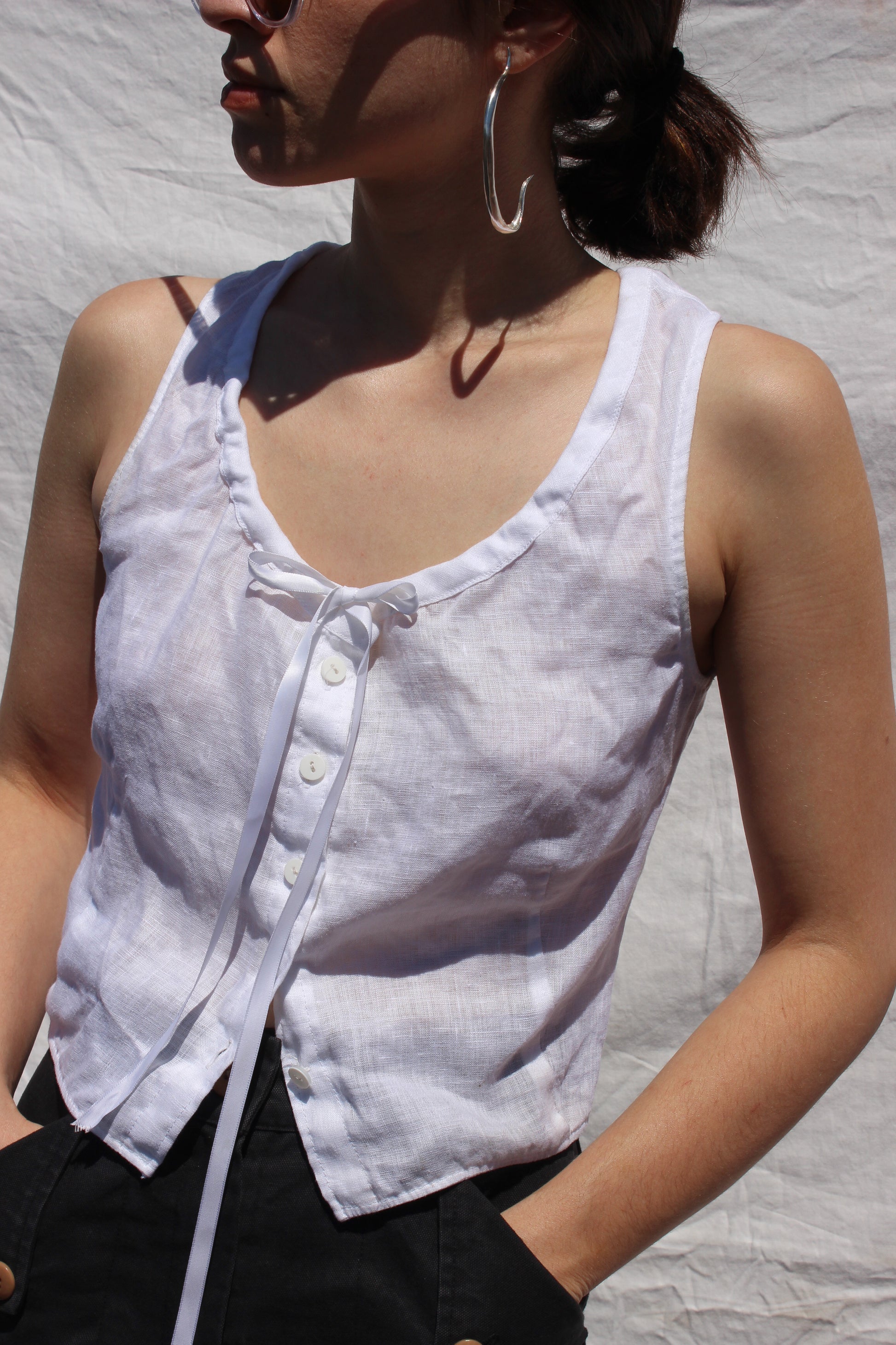 tie neck camisole