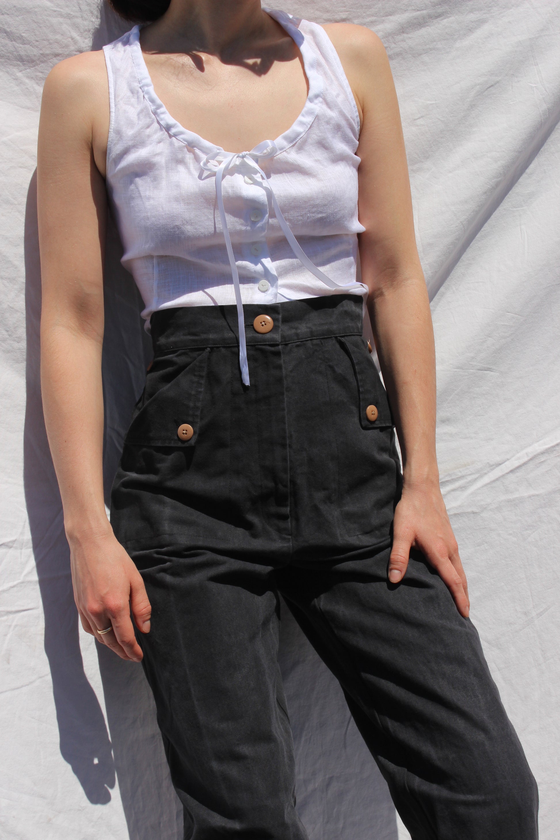 tie neck camisole