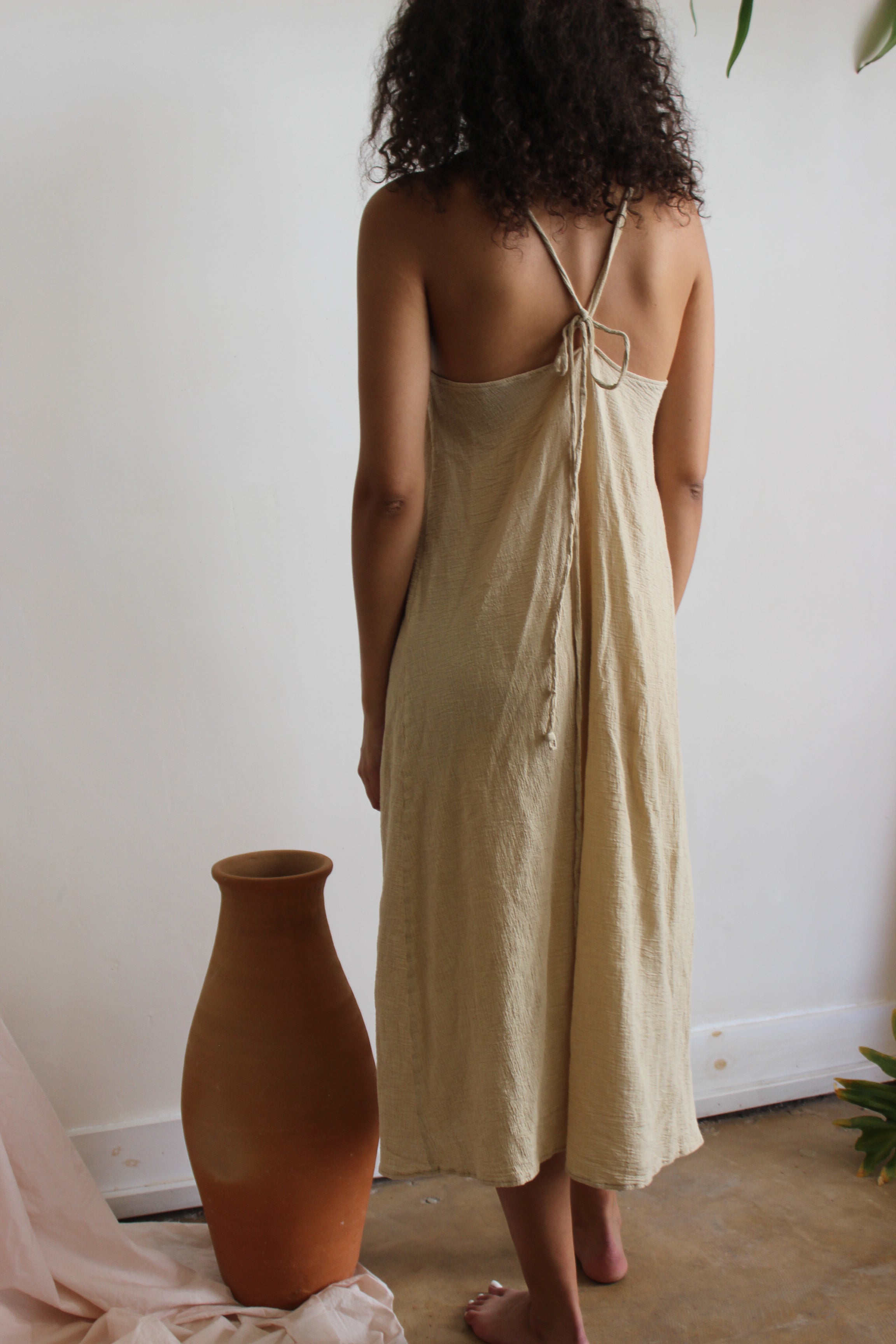 tie dress | low back