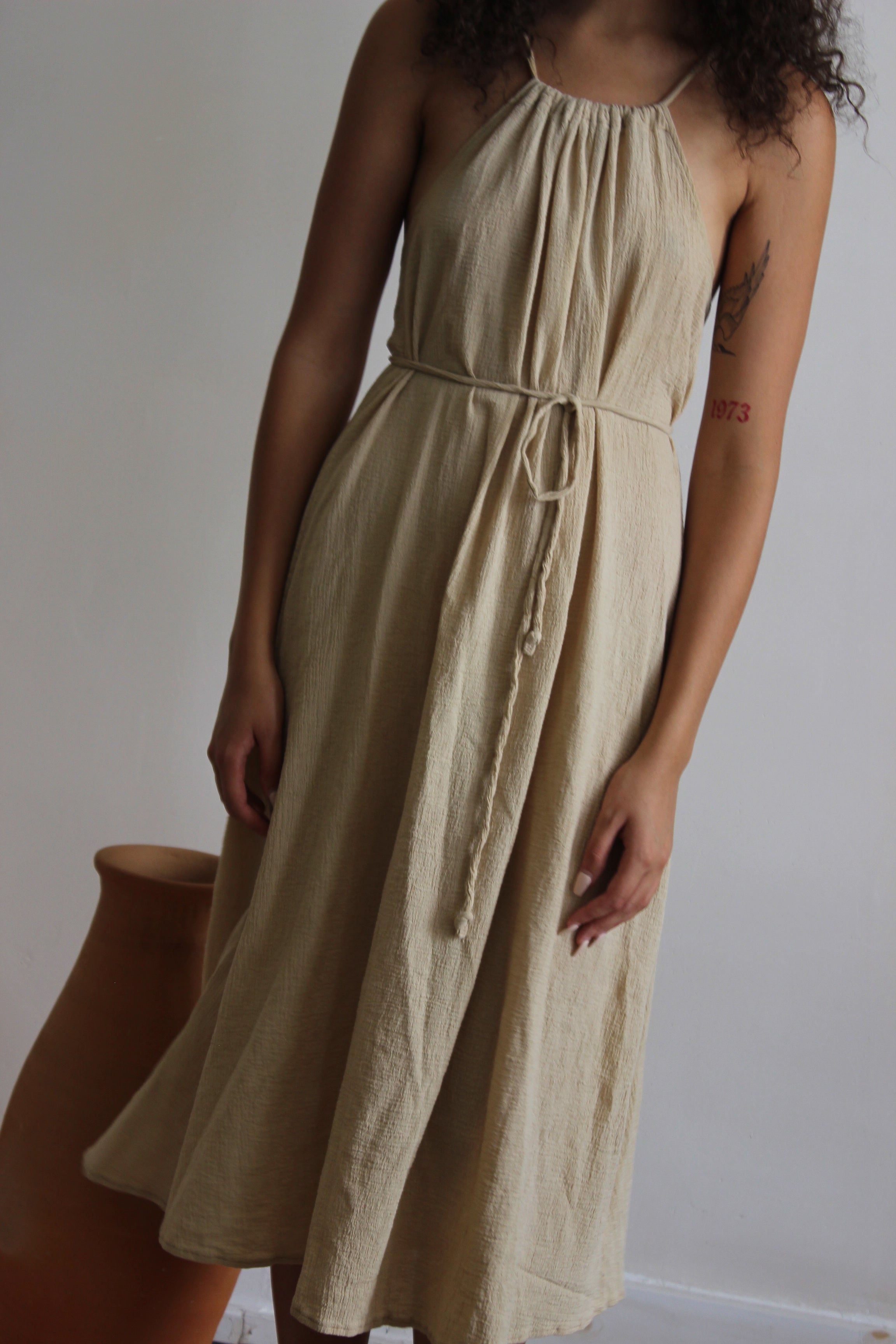 tie dress | low back