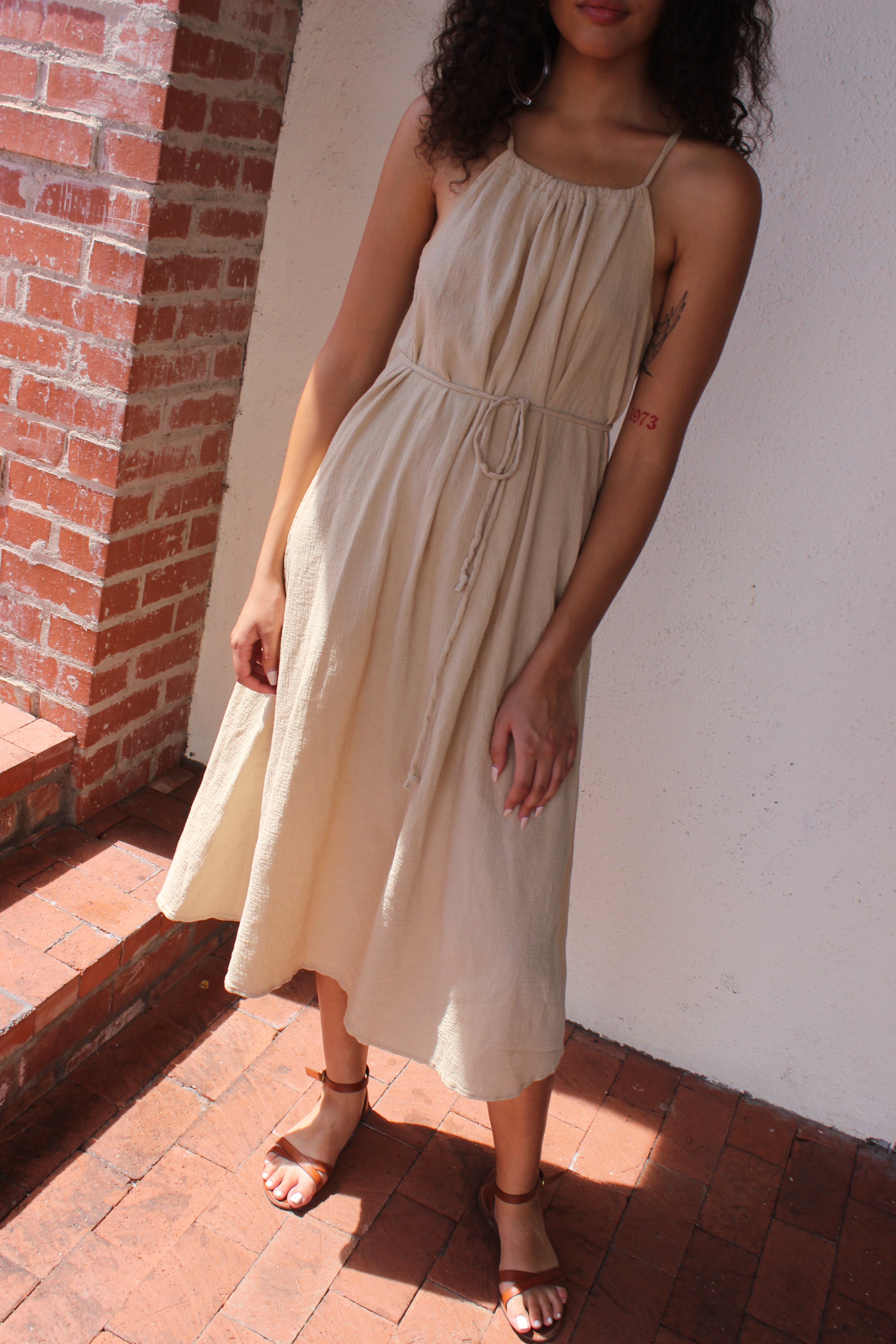 tie dress | low back