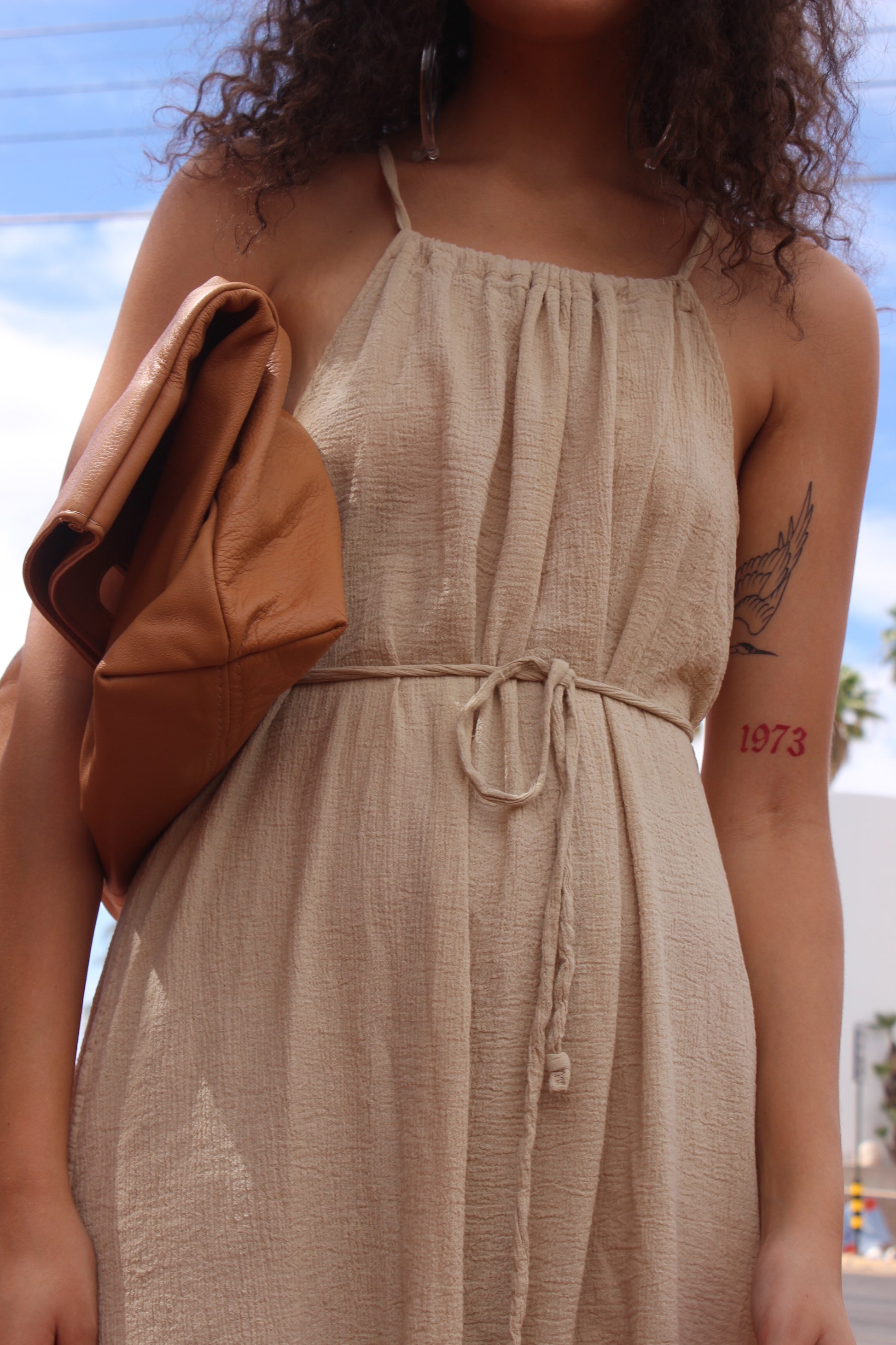 tie dress | low back