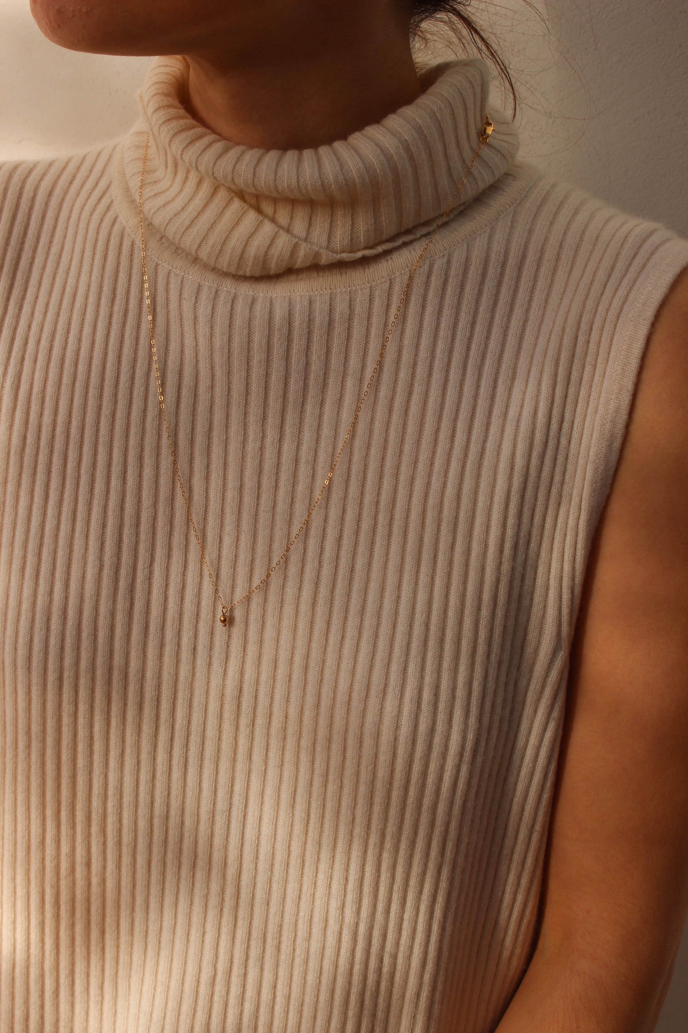 tiny bauble necklace