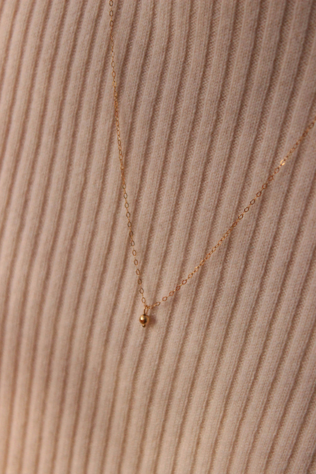 tiny bauble necklace