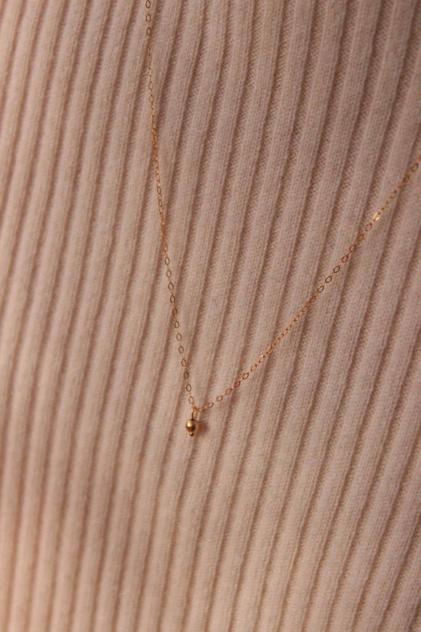 tiny bauble necklace
