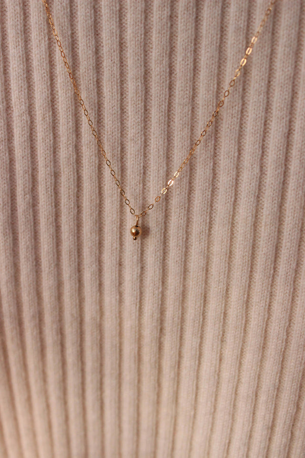 tiny bauble necklace