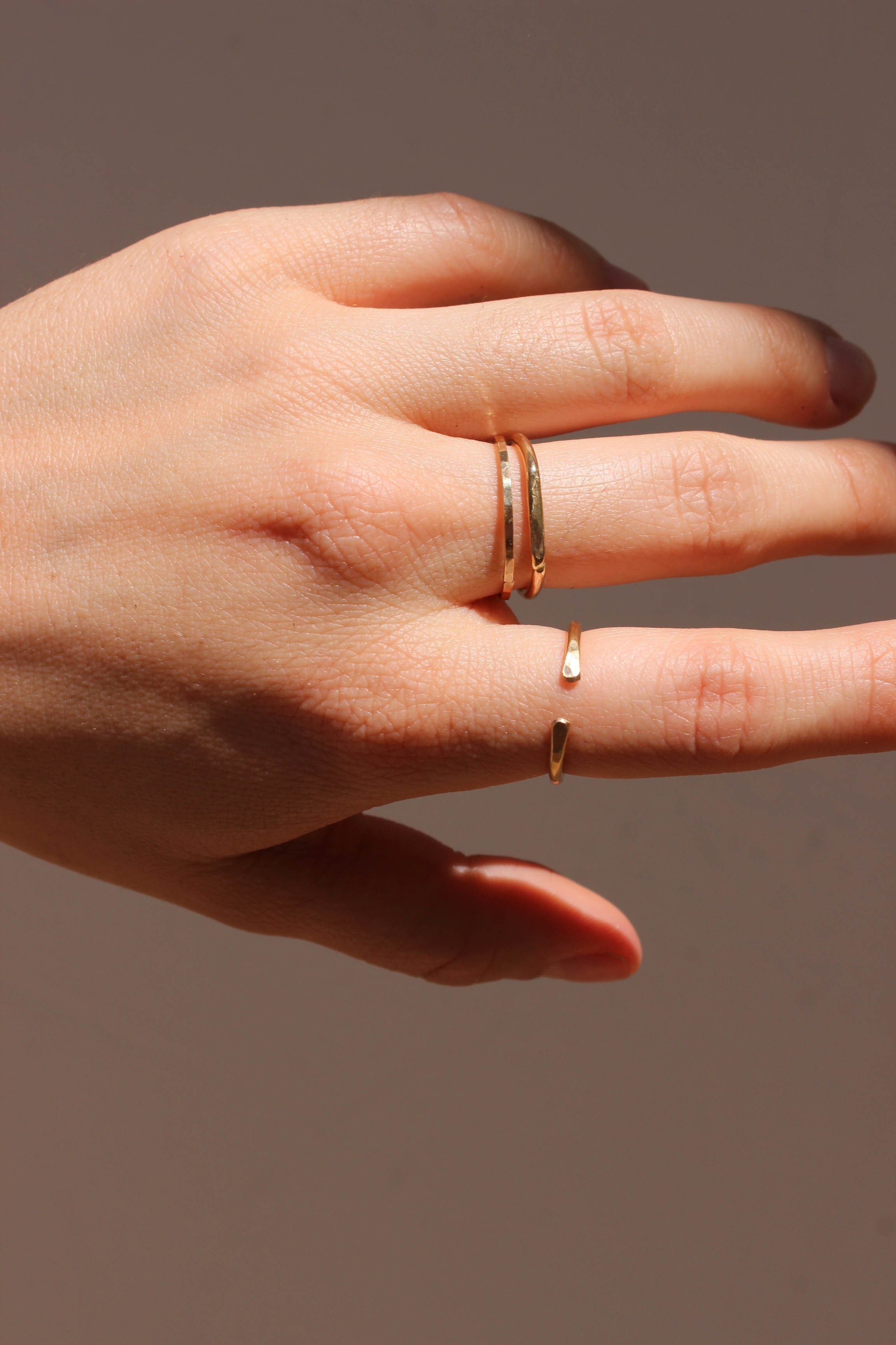 wishbone ring | gold & silver