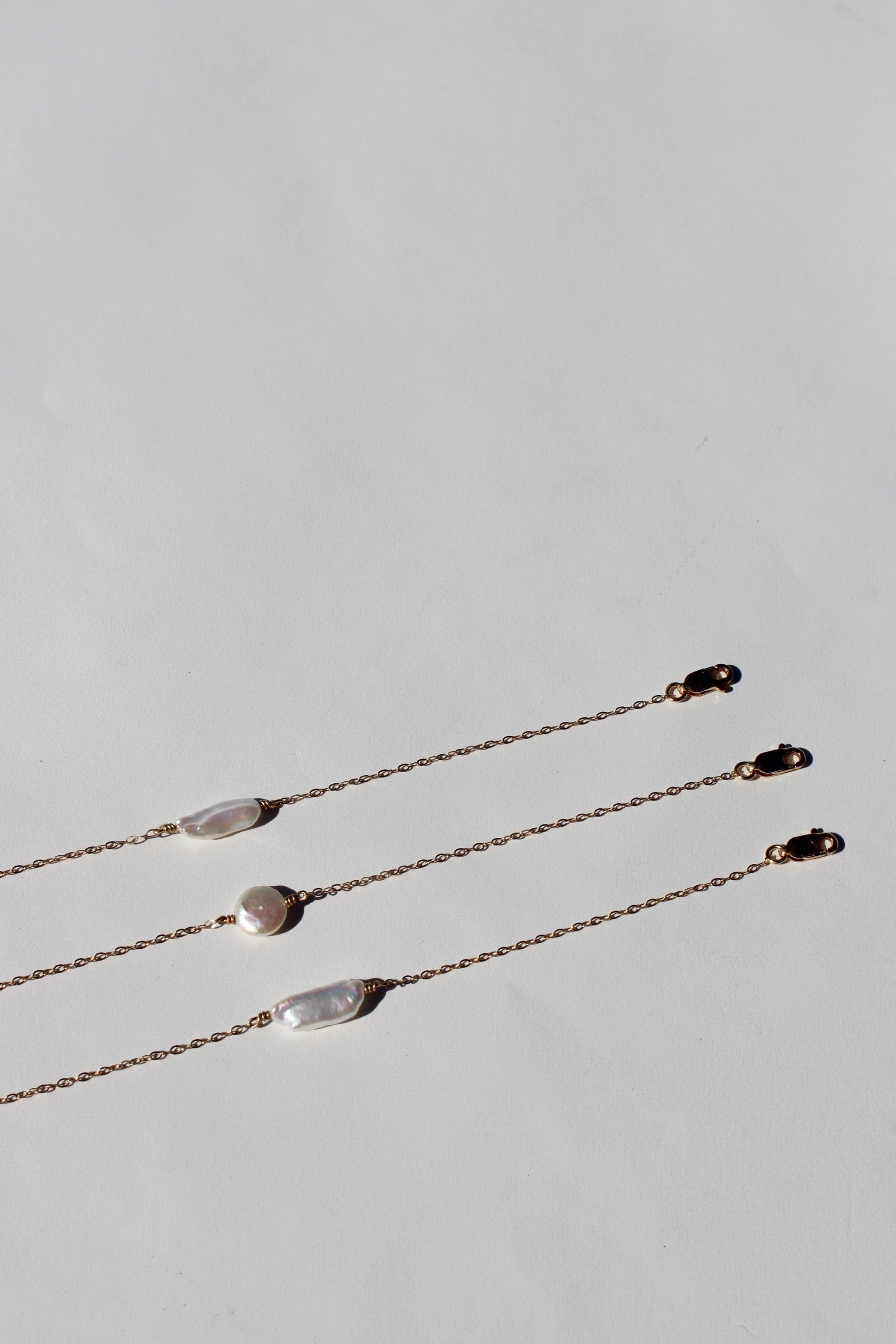 freshwater pearl chain bracelet