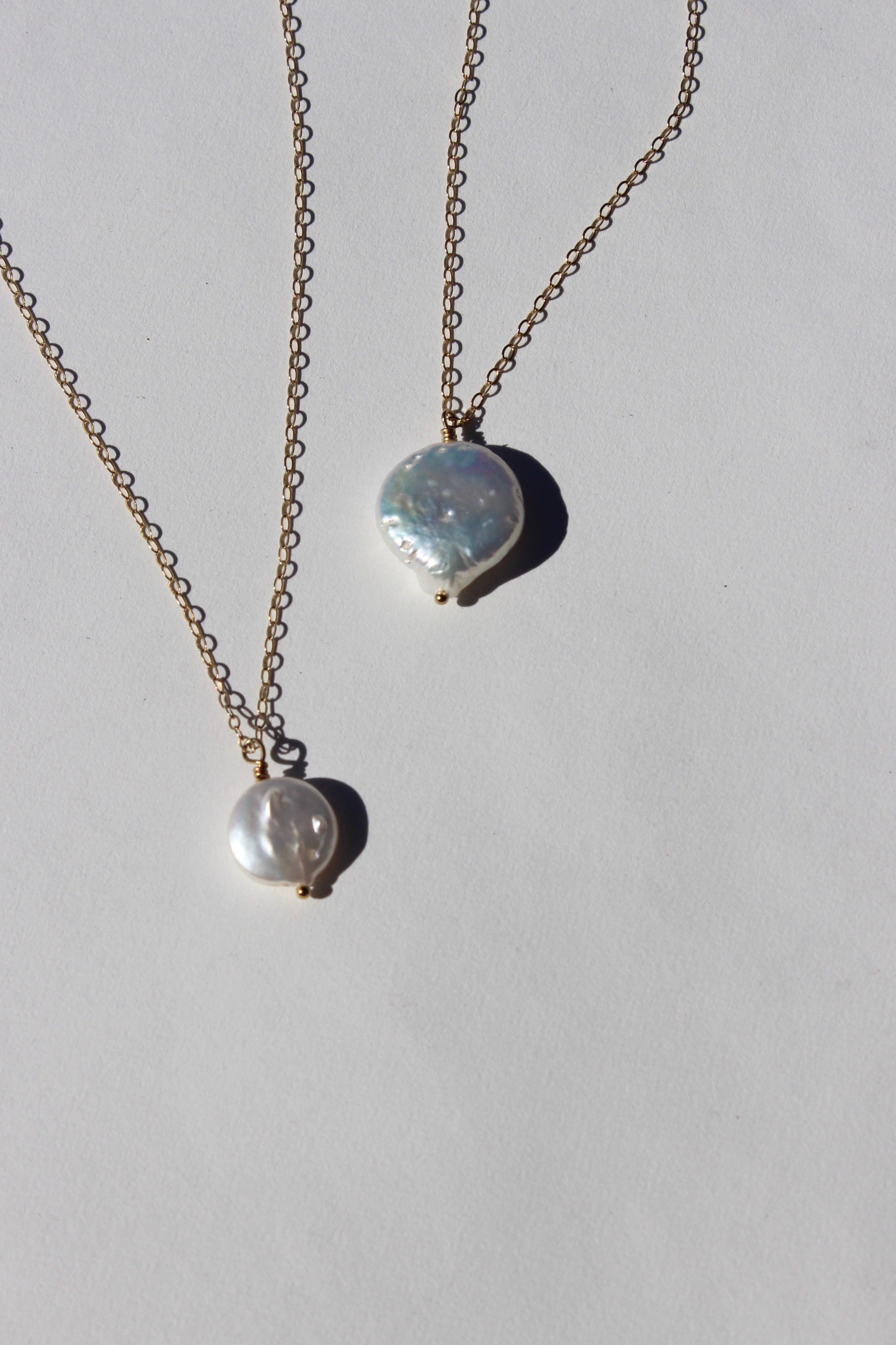 freshwater pearl medallion | small