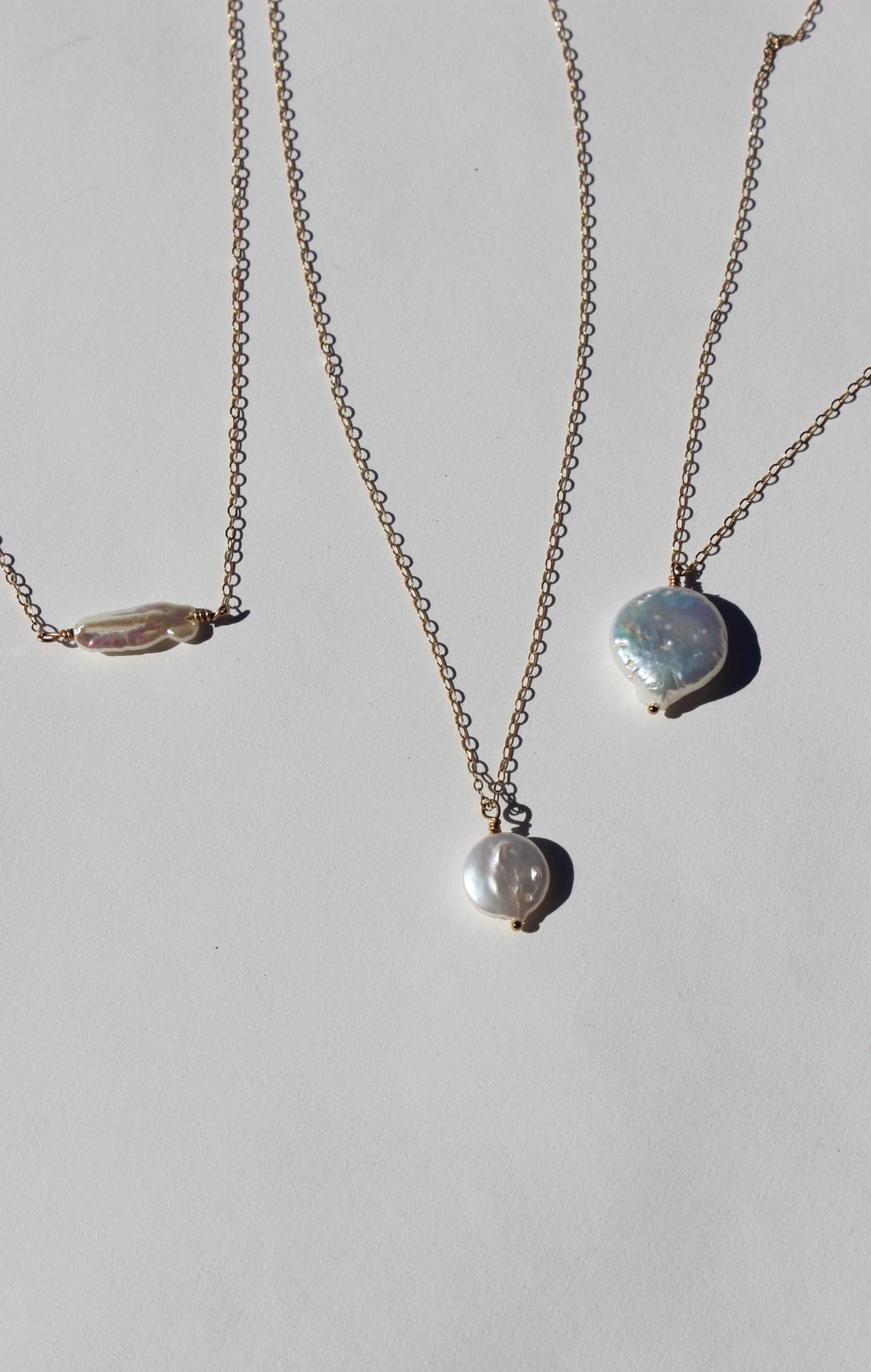 freshwater pearl medallion | small