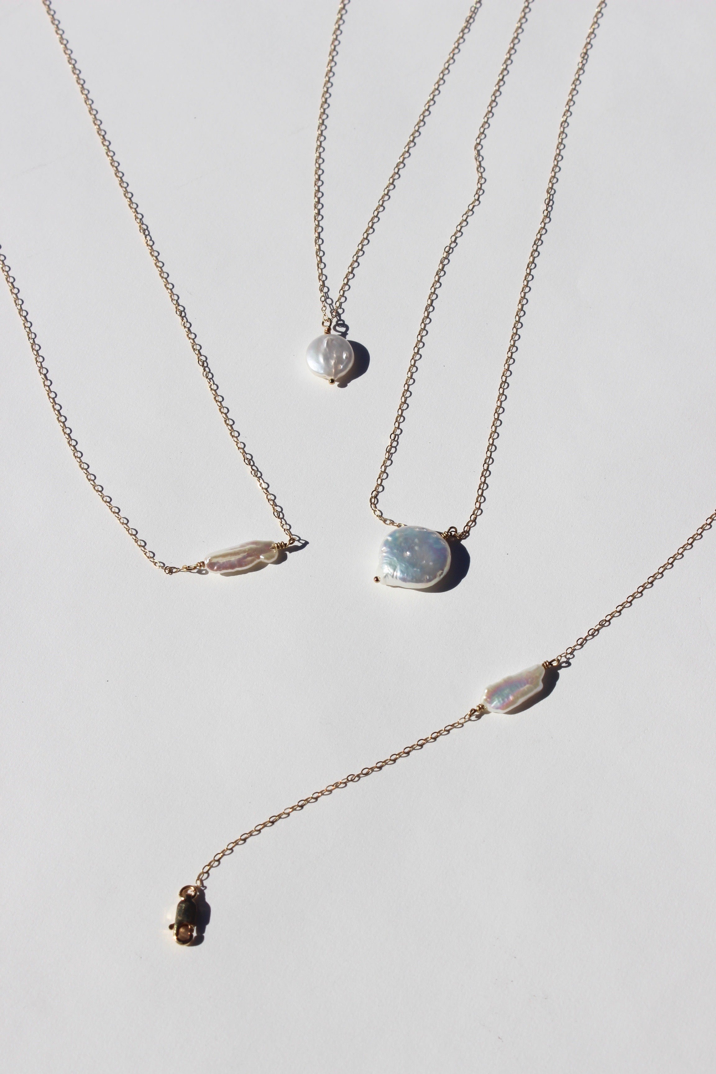 freshwater pearl medallion | large