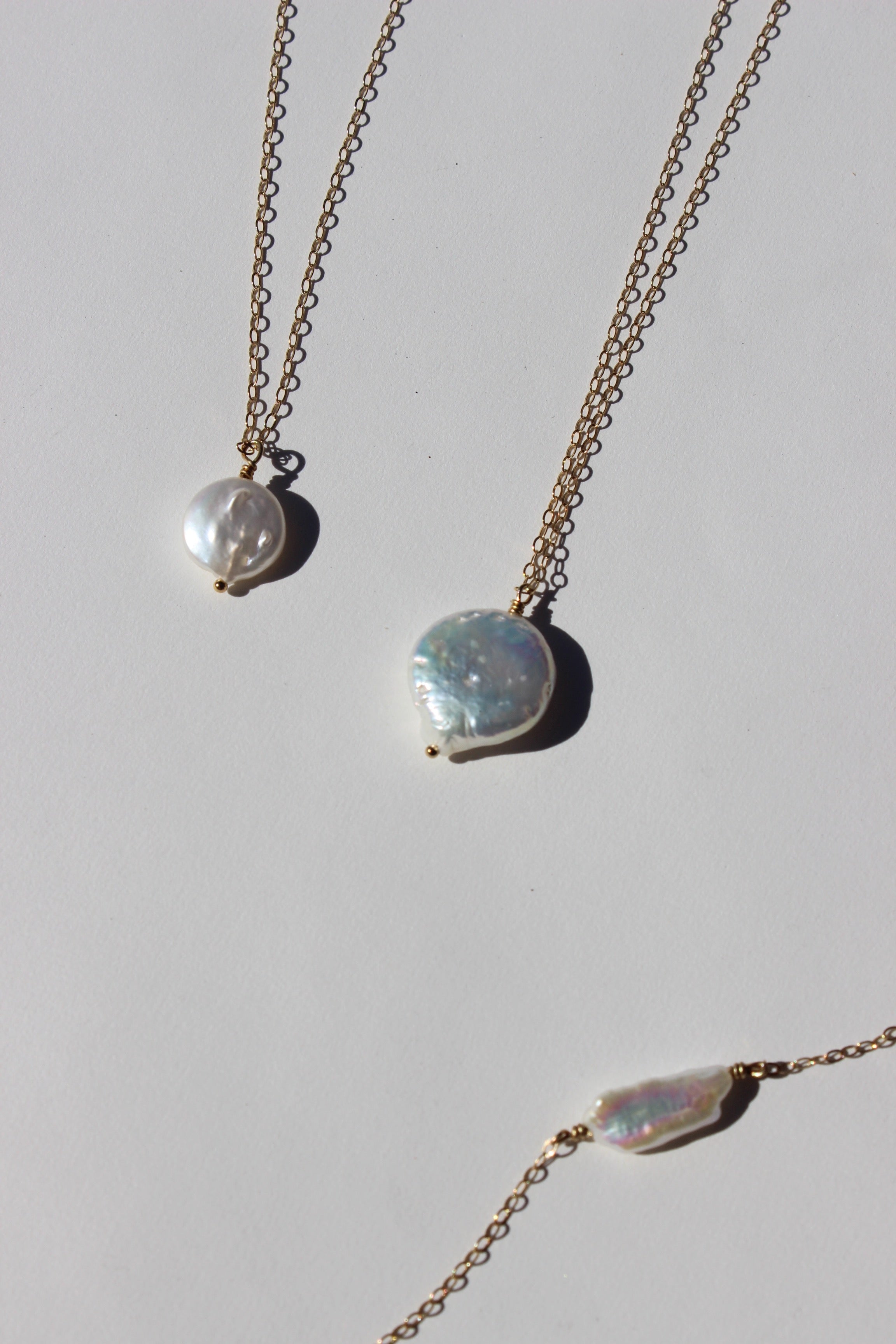 freshwater pearl medallion | small