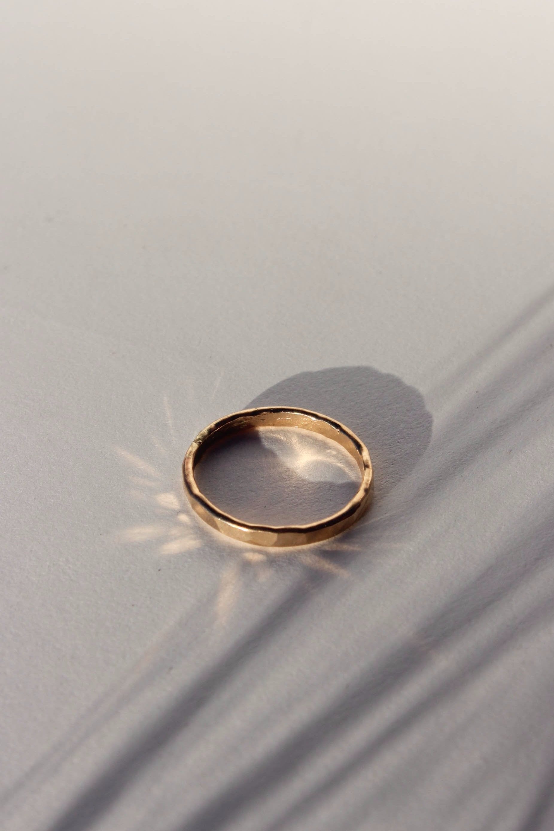 hammered square ring