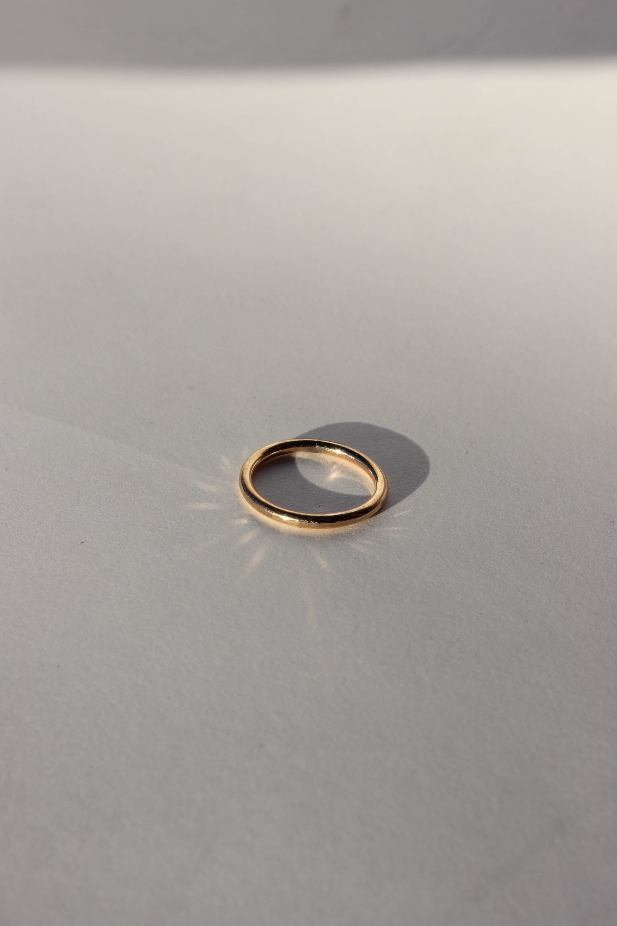 hammered round ring