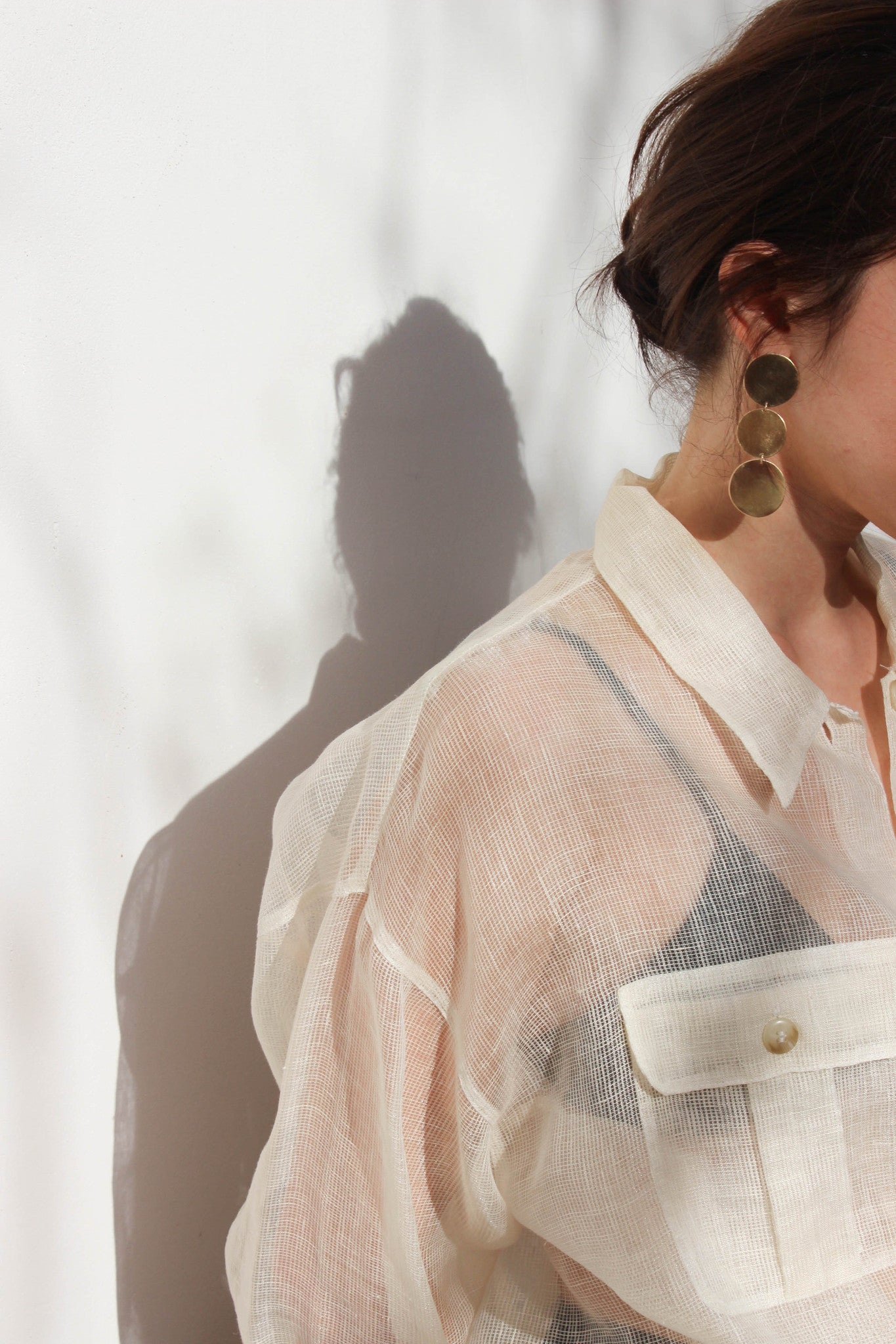 triple disc stud | brass