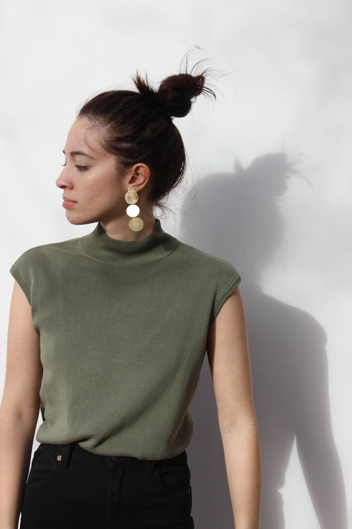 triple disc stud | brass