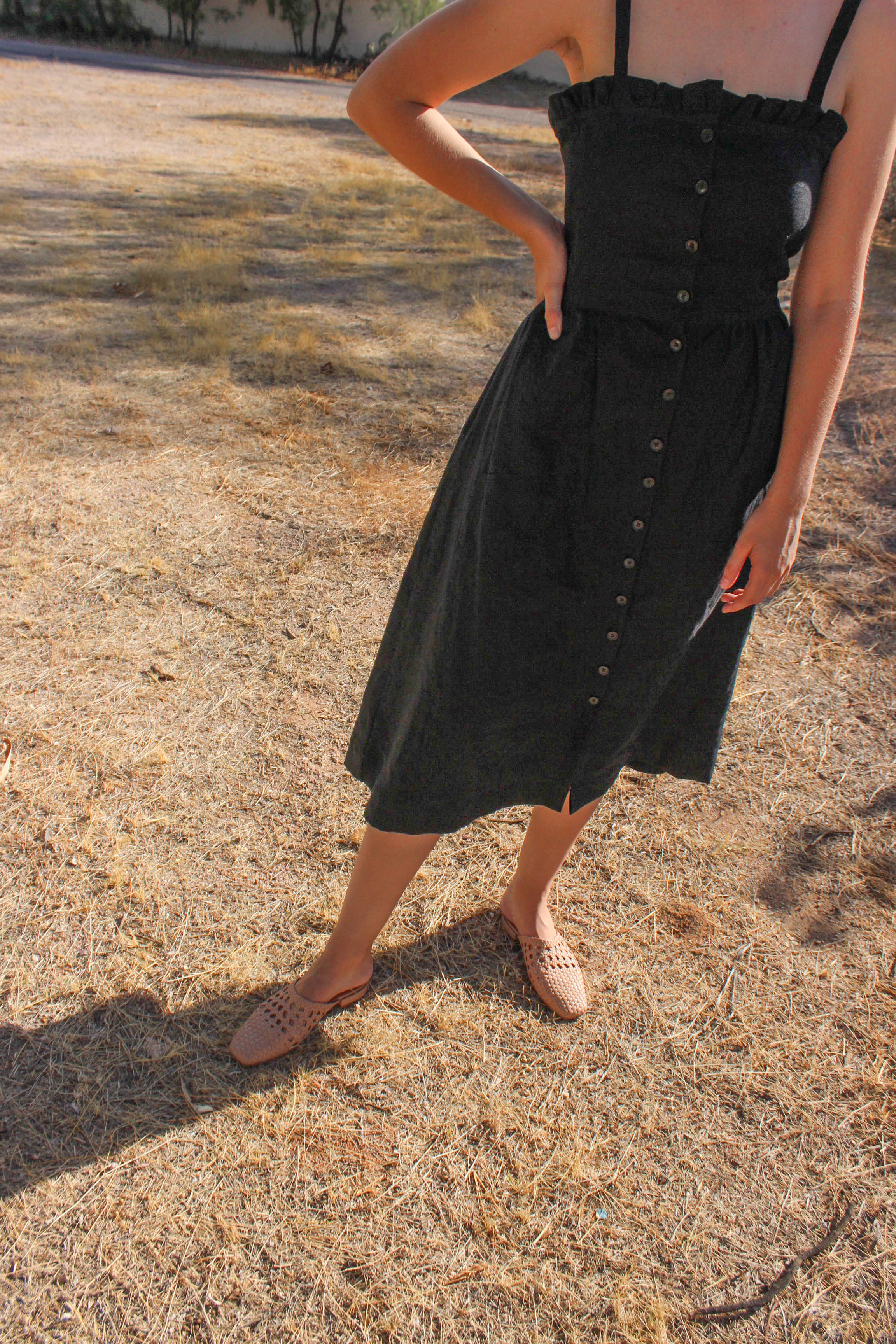 garden dress | black