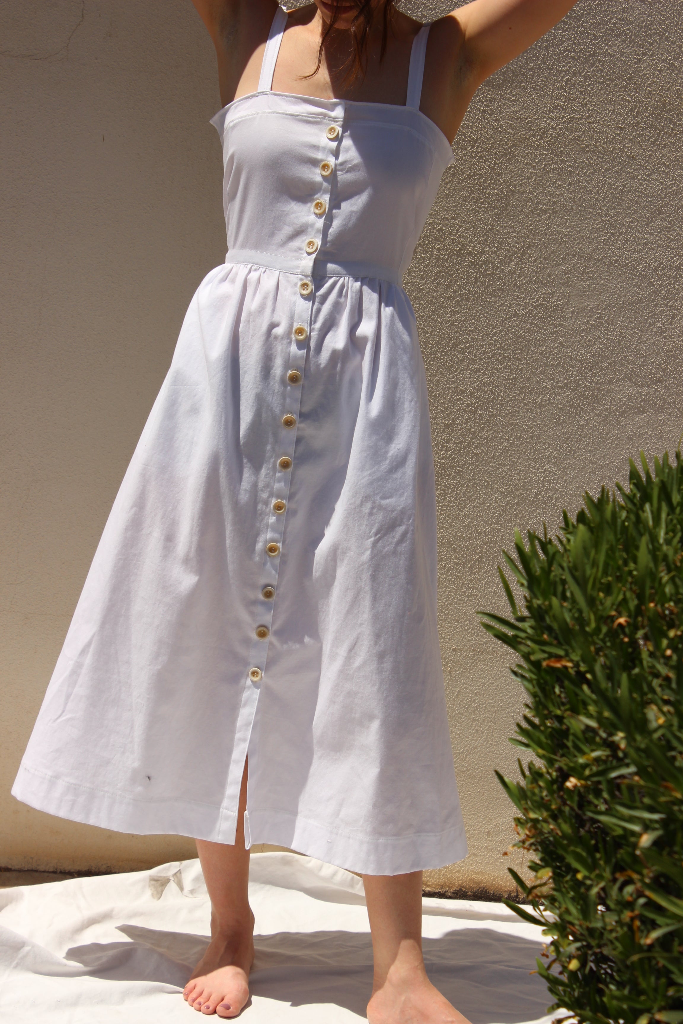 garden dress | white