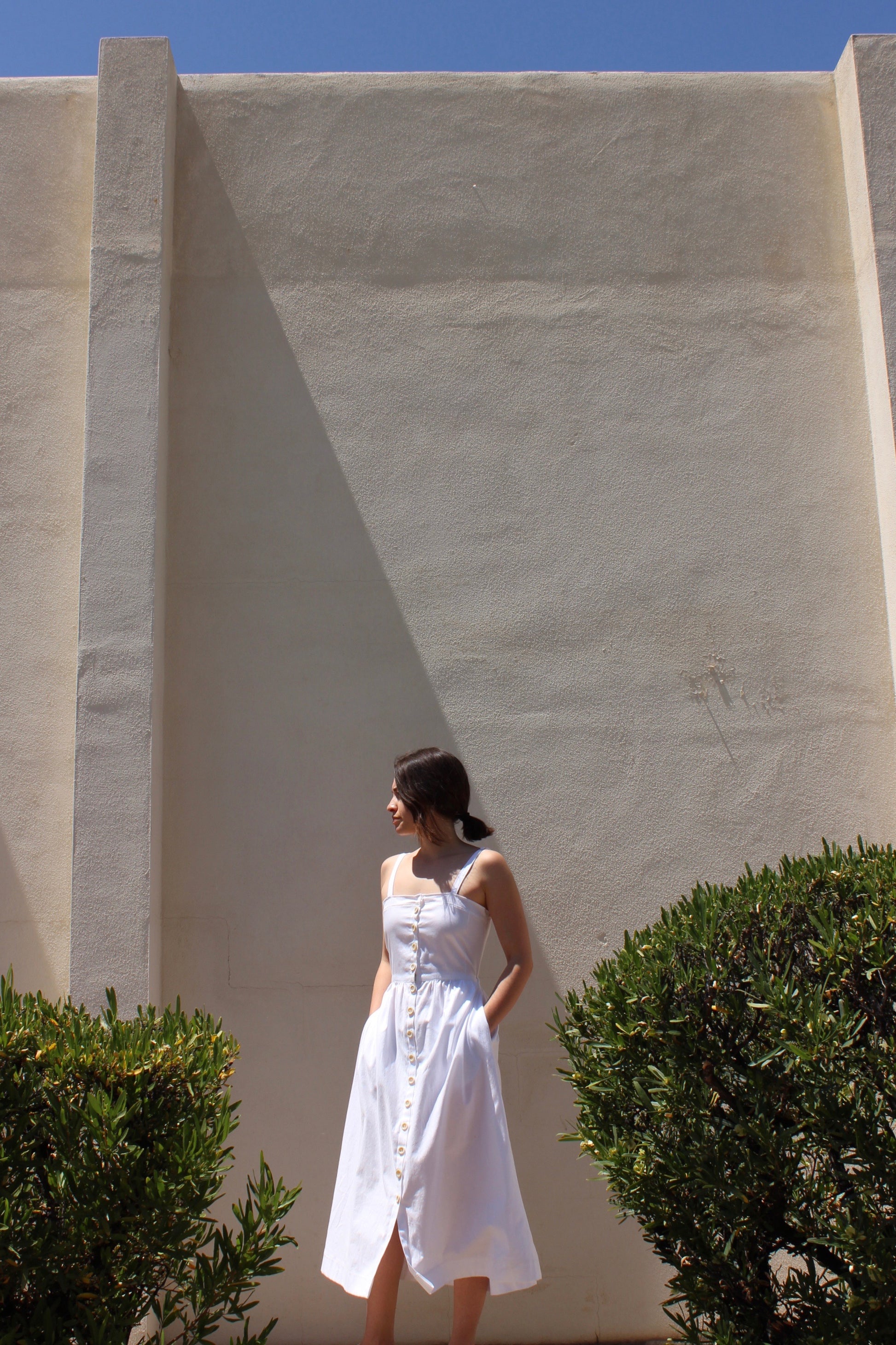 garden dress | white