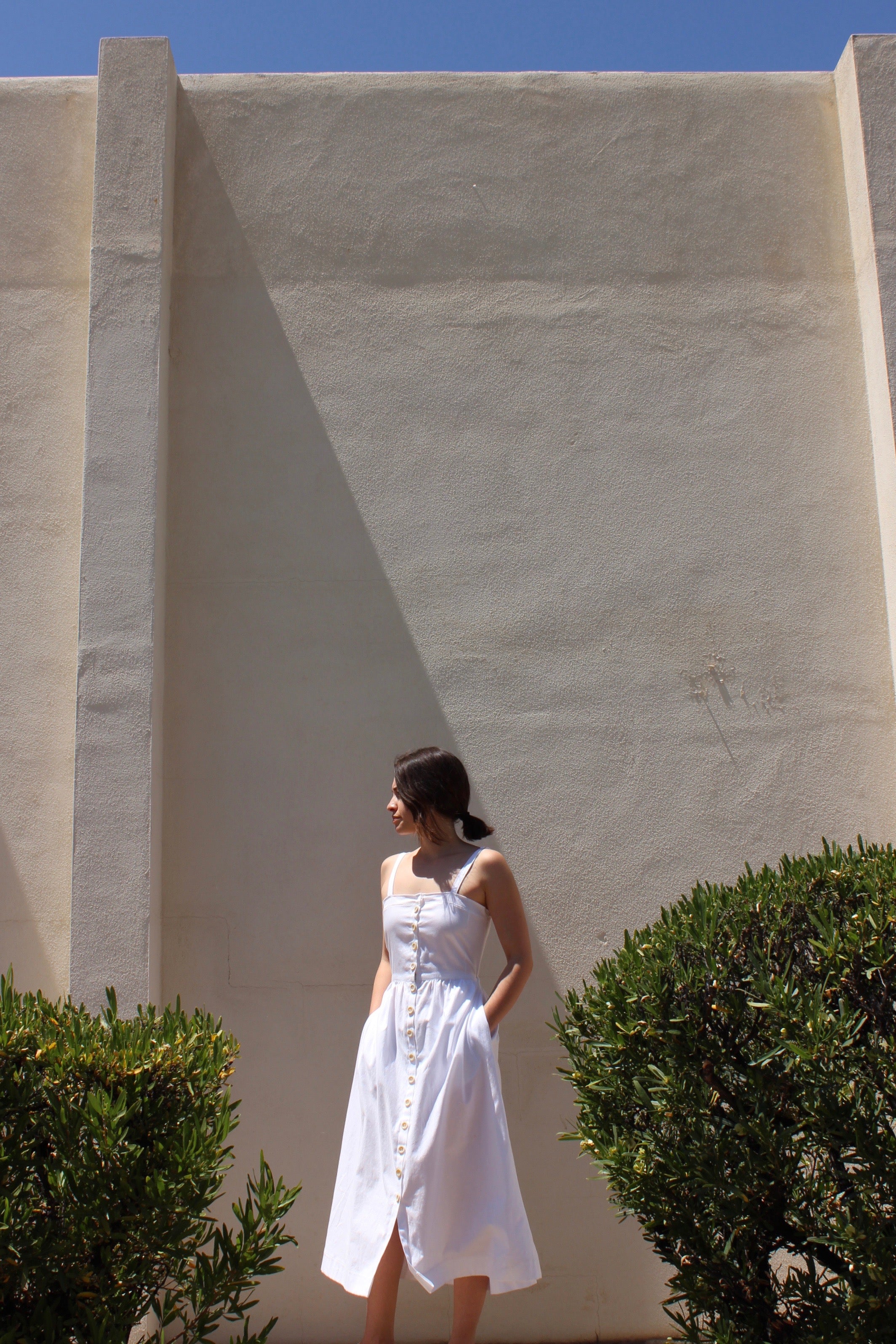 garden dress | white