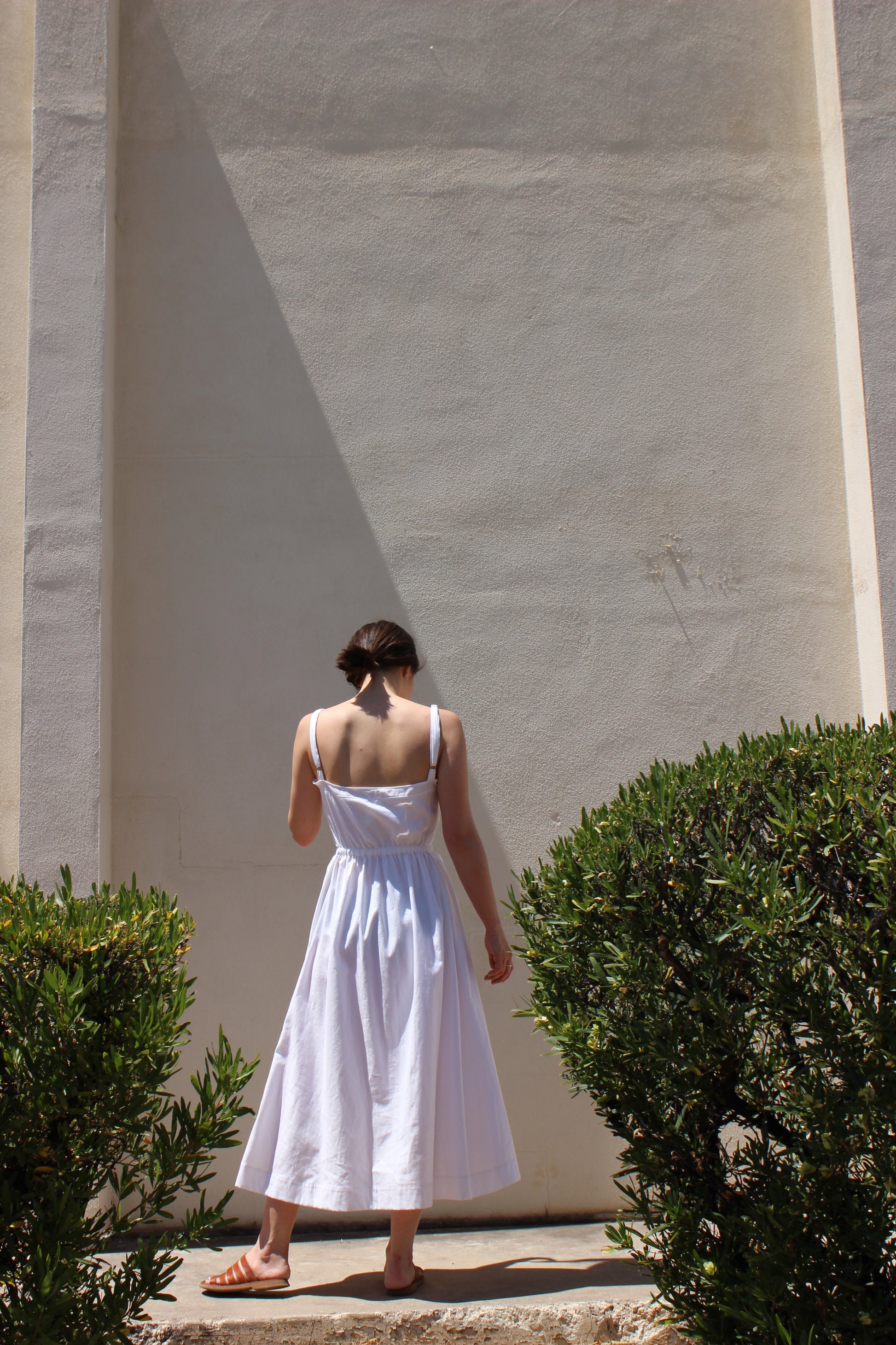 garden dress | white