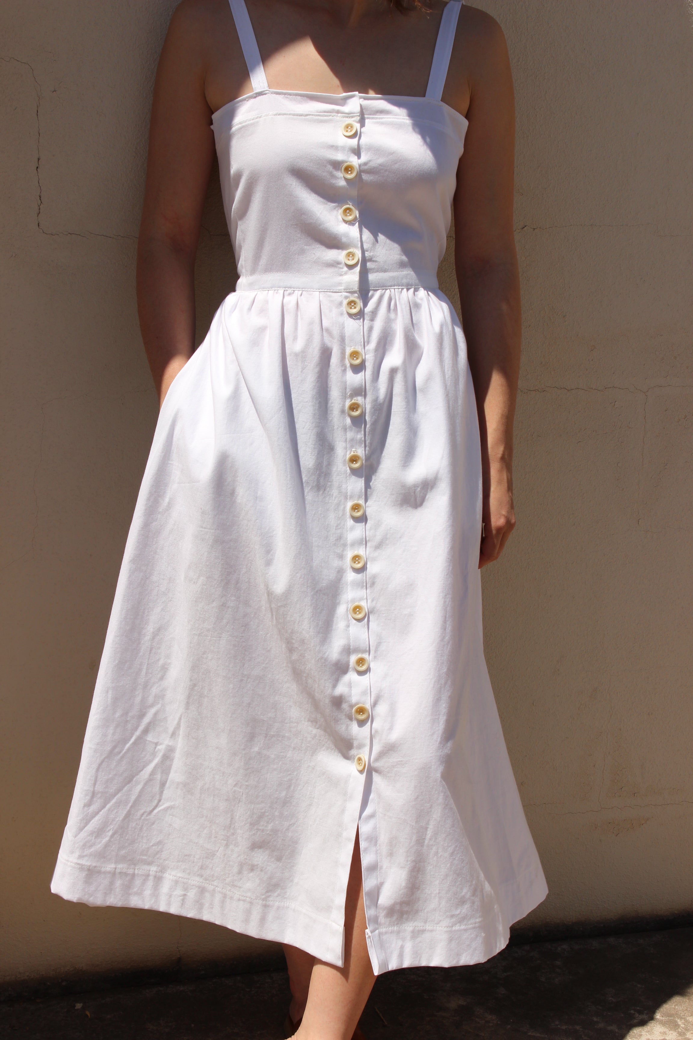 garden dress | white