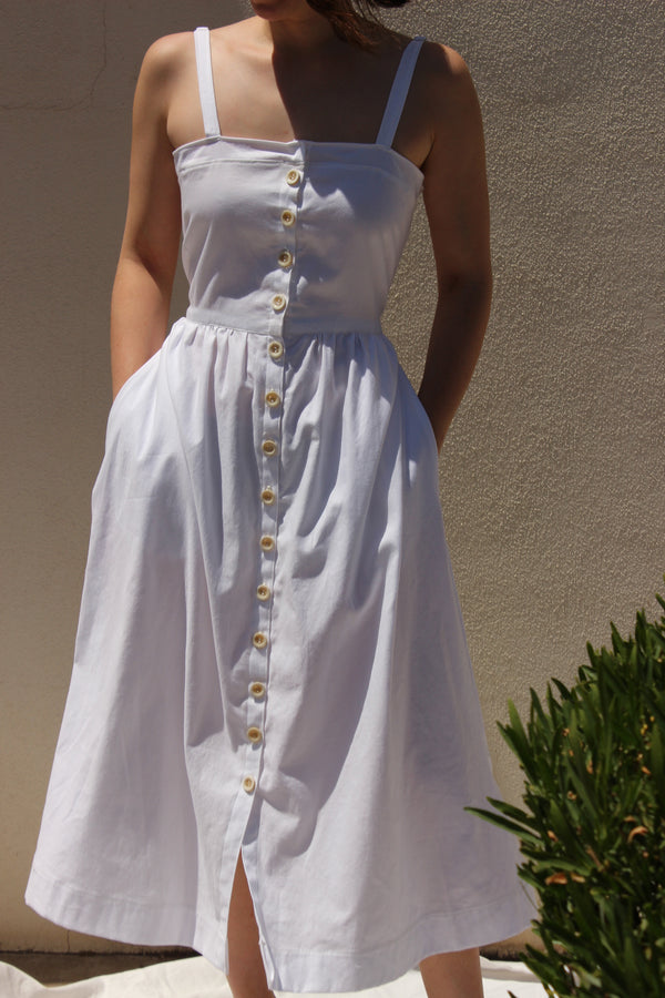 garden dress | white