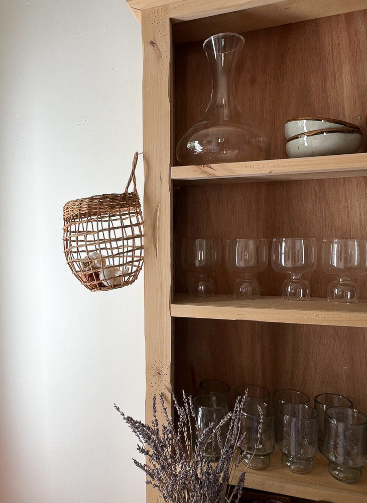hand woven onion basket